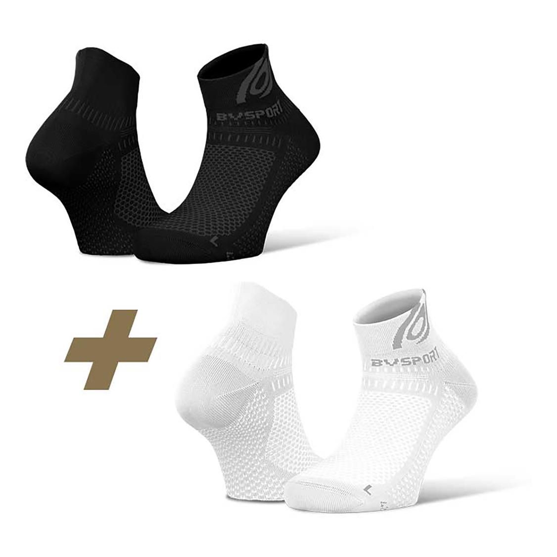 BV Sport Socquettes Light 3D Pack2 Noir 36/38 