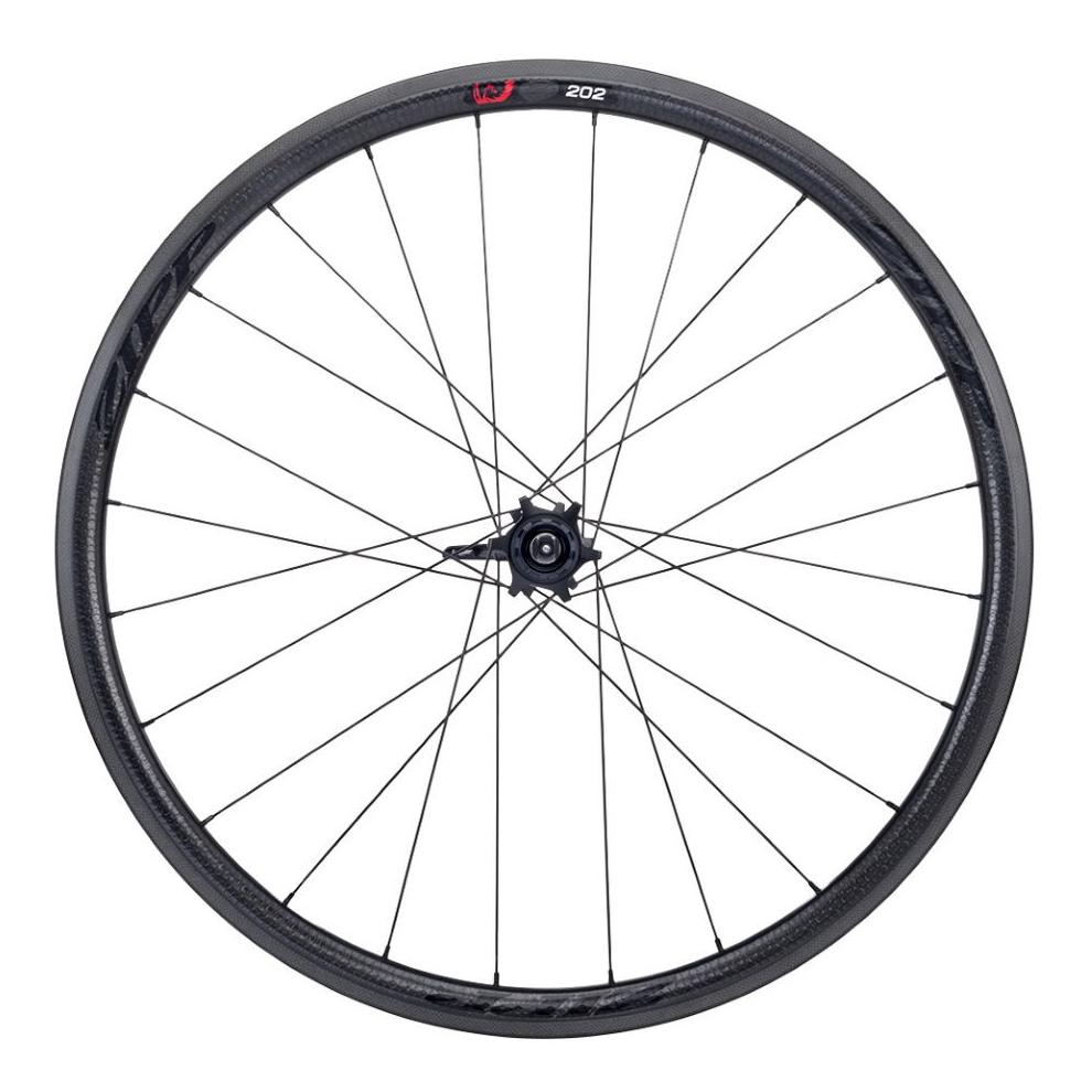 Zipp Roue Arrière 202 Firecrest - Freinage Patins - Pneu Noir 