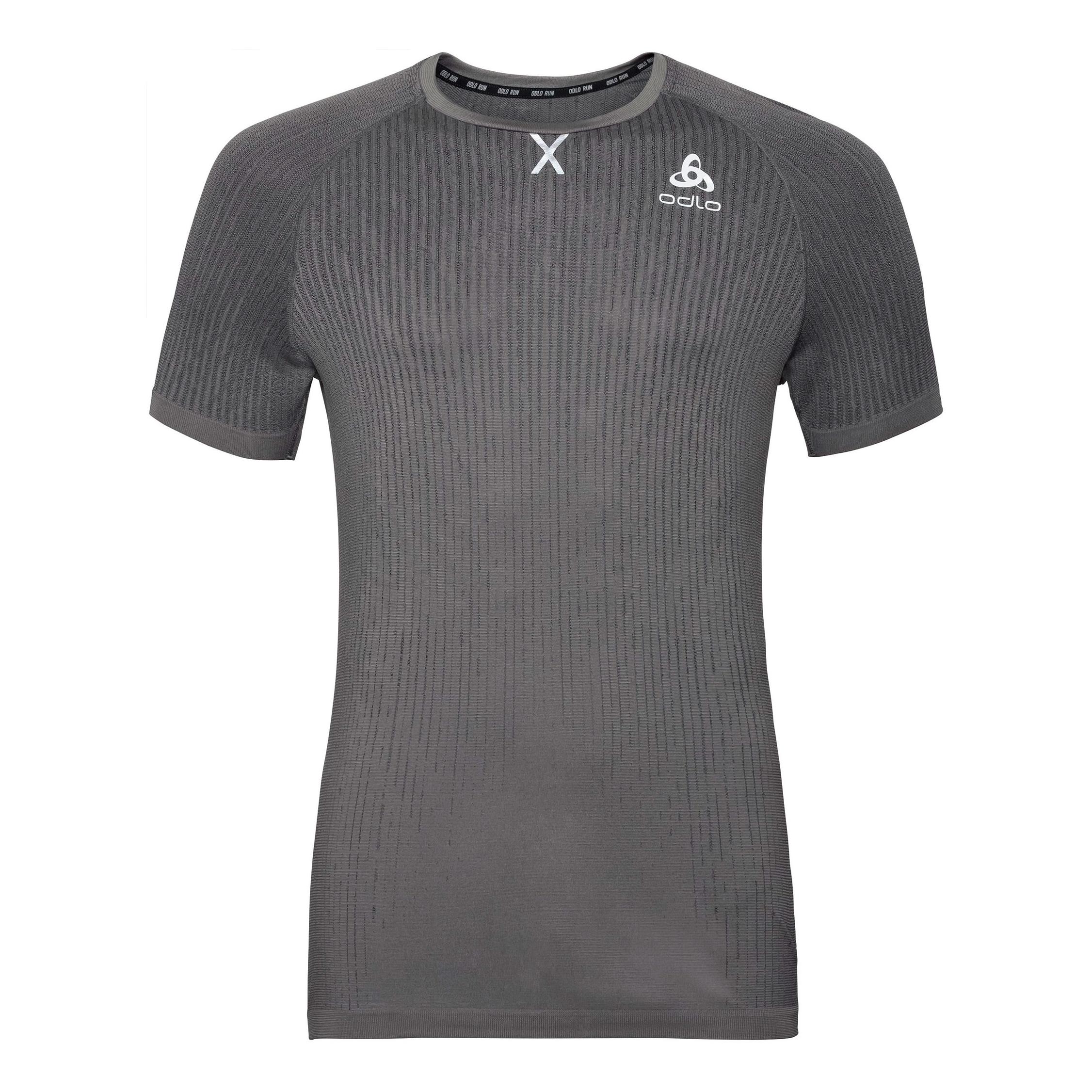 Odlo T-Shirt Manches Courtes Ceramicool Blackcomb Gris XL 