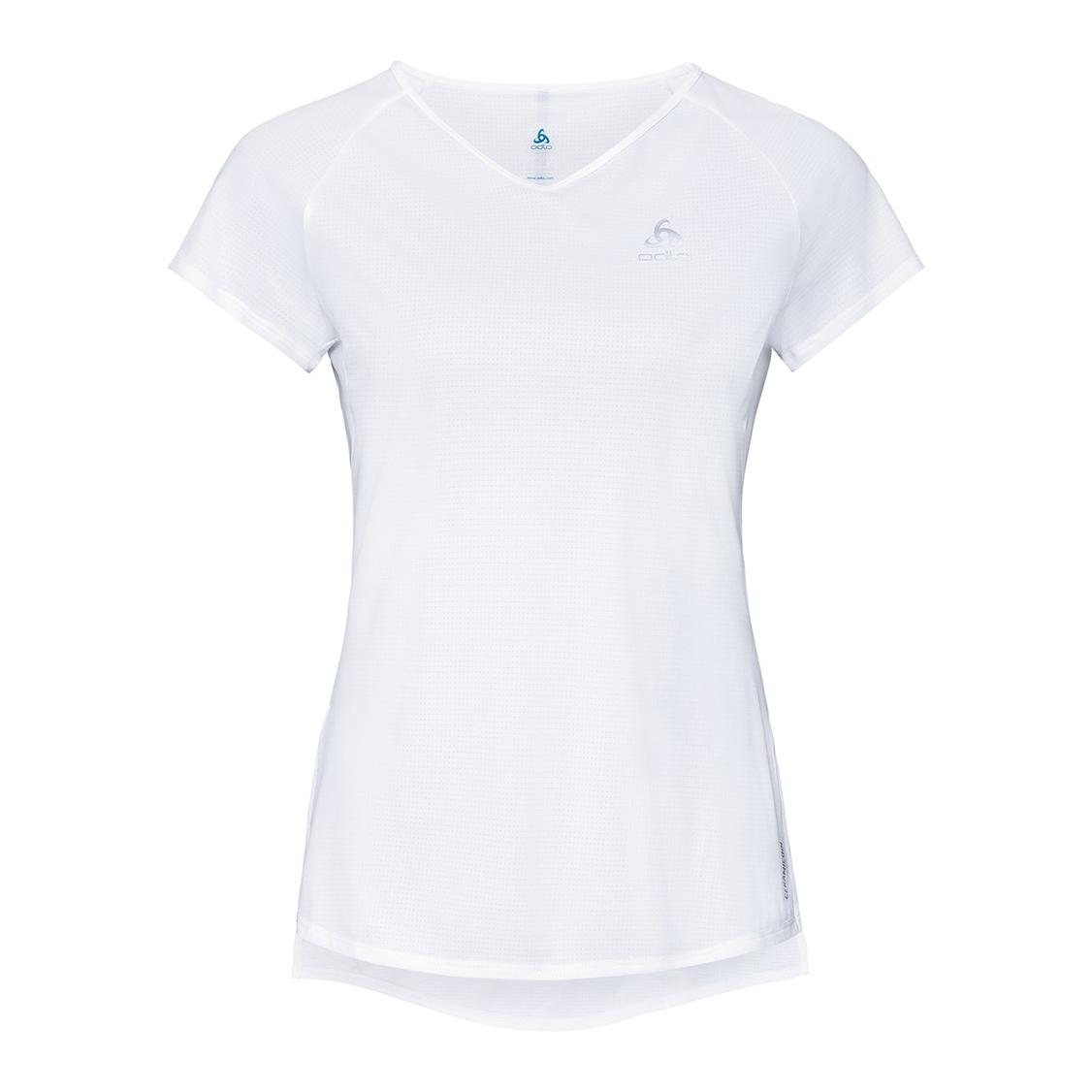 Odlo Zeroweight T-Shirt Short Sleeve Crew Neck Blanc XS 