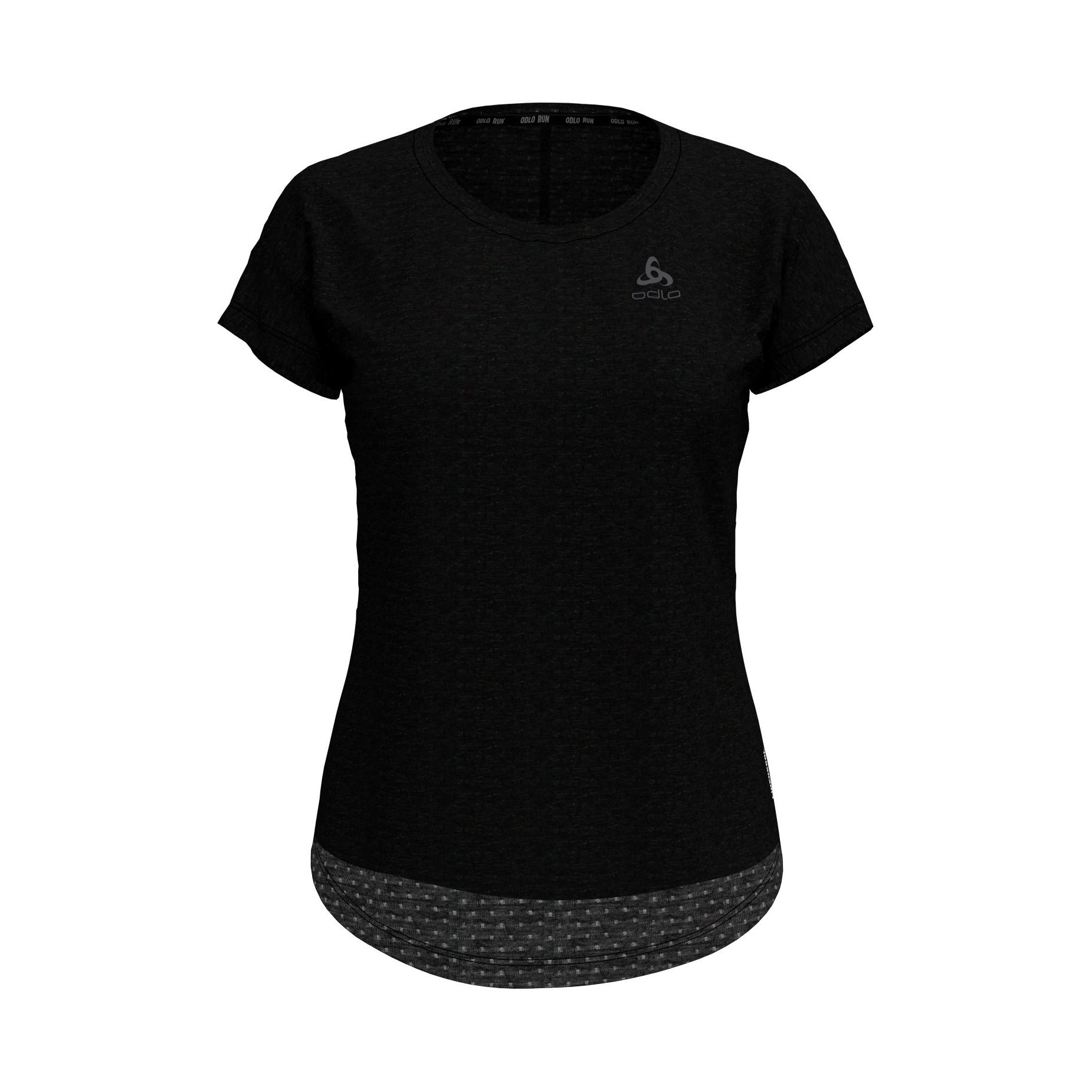 Odlo T-Shirt Manches Courtes Millennium Linencool Noir XS 