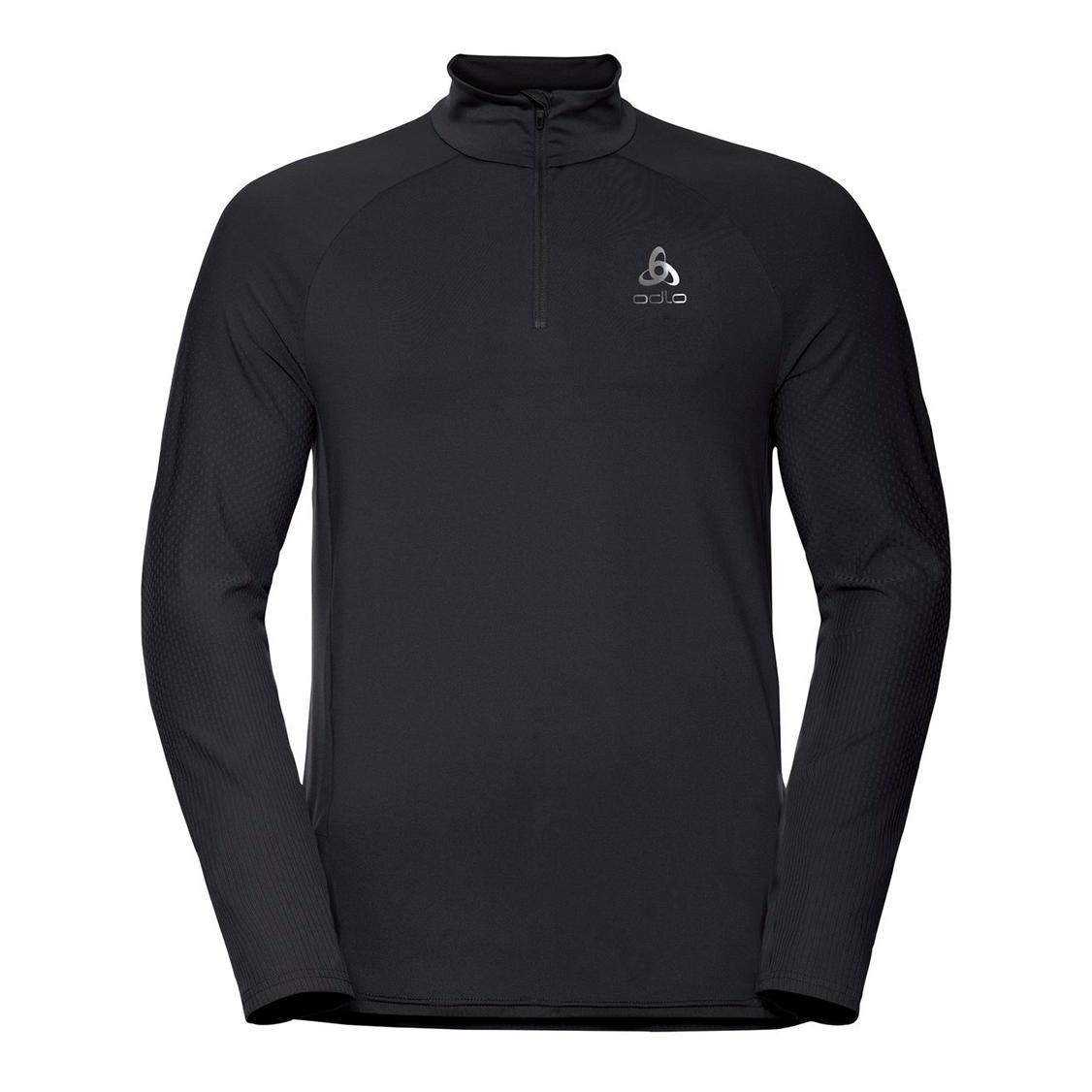 Odlo Midlayer 1/2 Zip Zeroweight Ceramiwarm Noir XL 