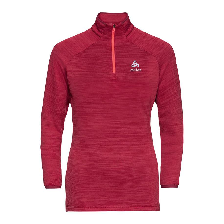 Odlo Run Easy Warm Midlayer 1/2 Zip Framboise XS 