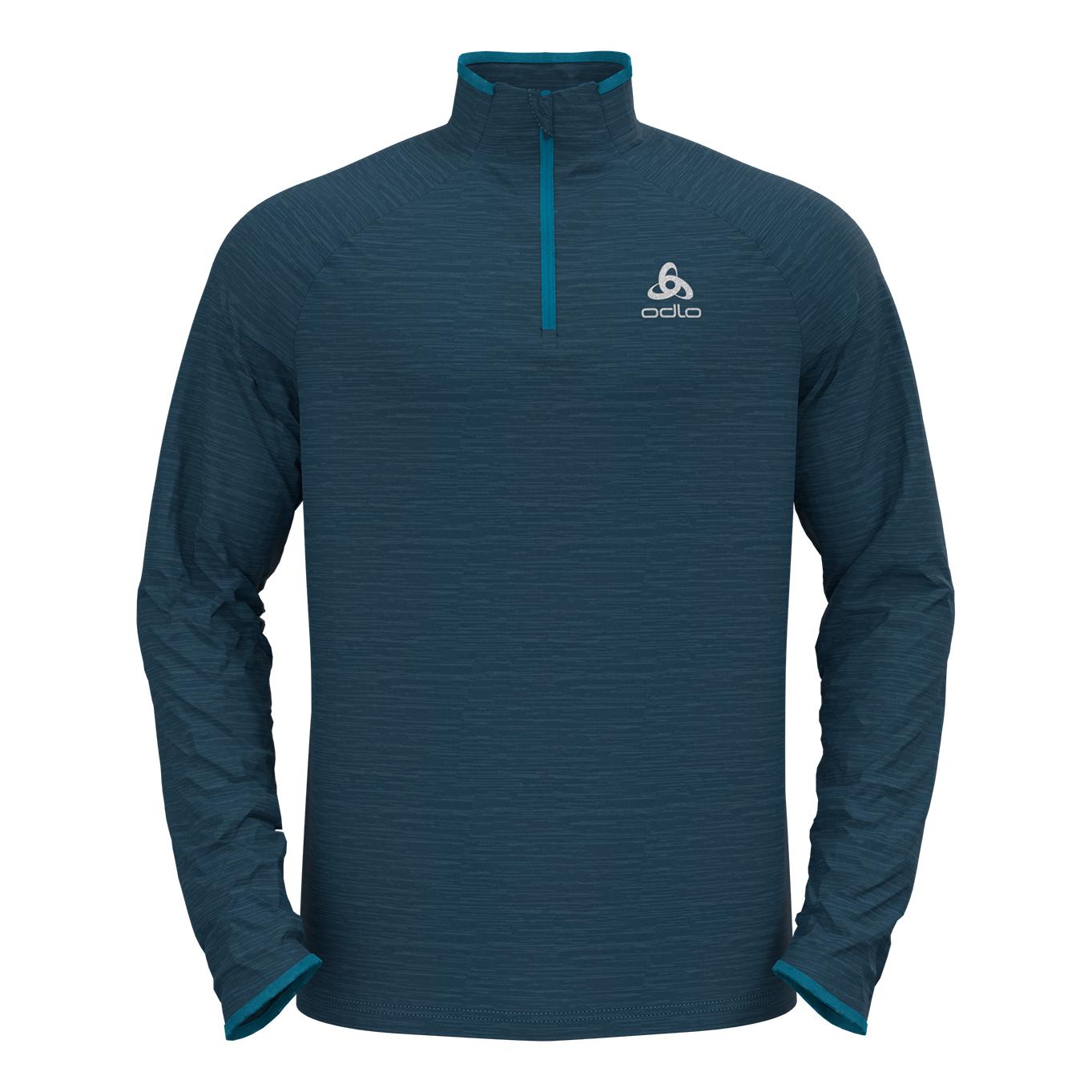 Odlo Run Easy Warm Midlayer 1/2 Zip Bleu foncé S 