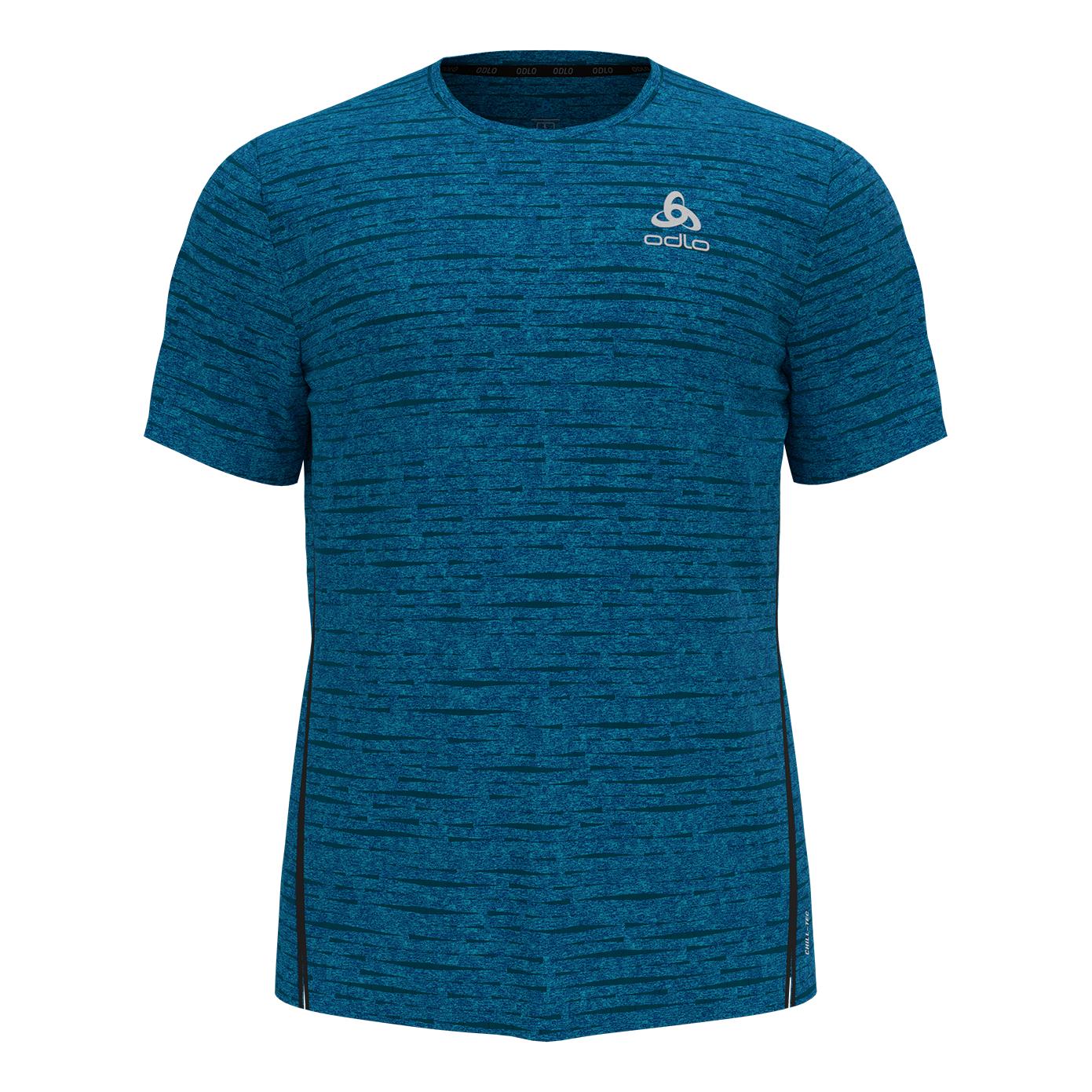 Odlo Zeroweight Engineered CT Short Sleeve Crew Neck Bleu XL 