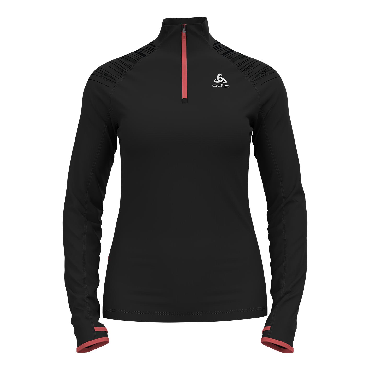 Odlo Axalp Ceramiwarm Midlayer 1/2 Zip Noir S 