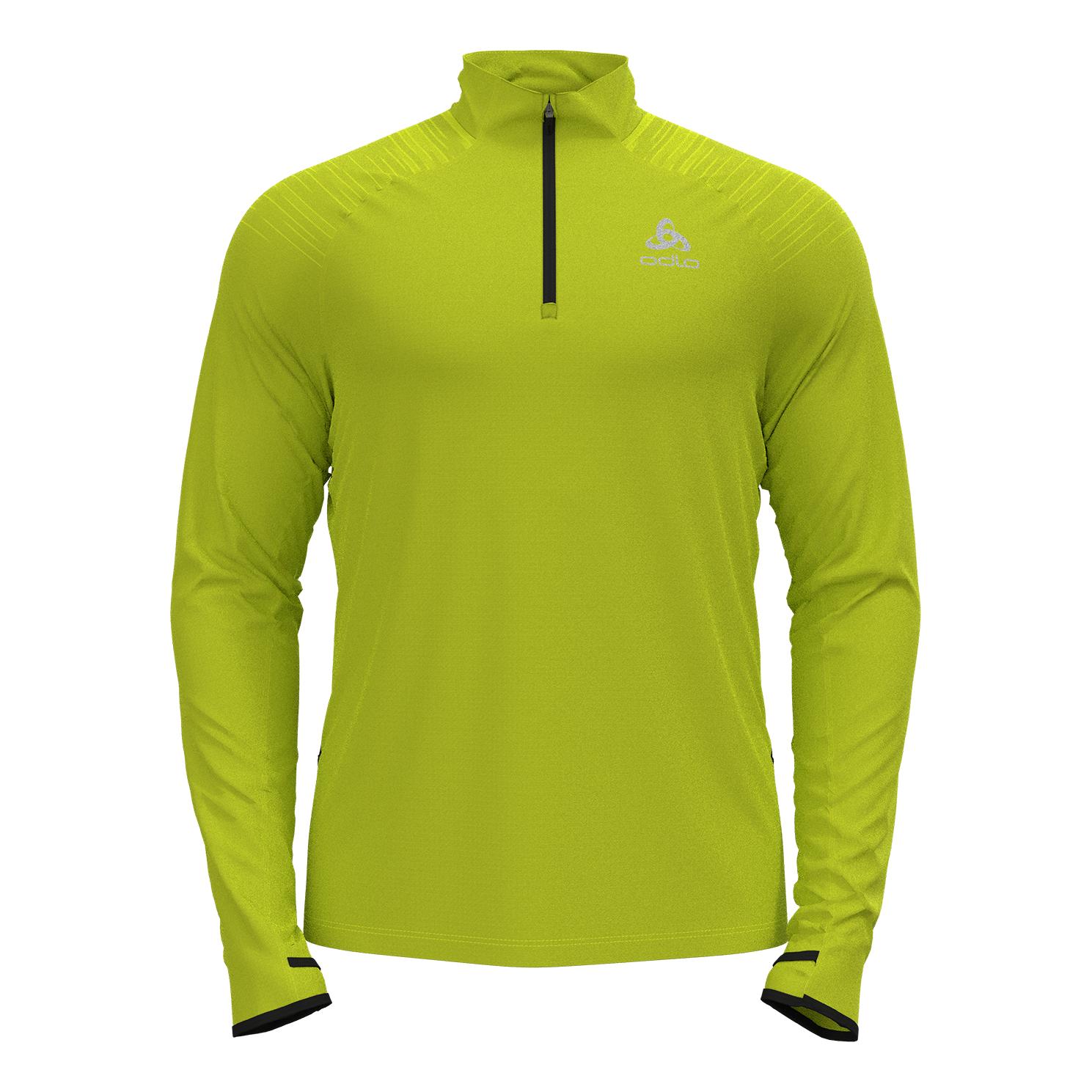 Odlo Axalp Ceramiwarm Midlayer 1/2 Zip Vert fluo L 