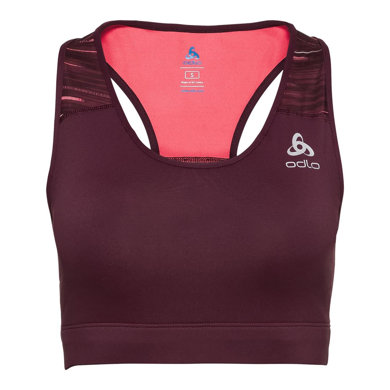 Odlo Essential Print Bralette Bordeaux L 