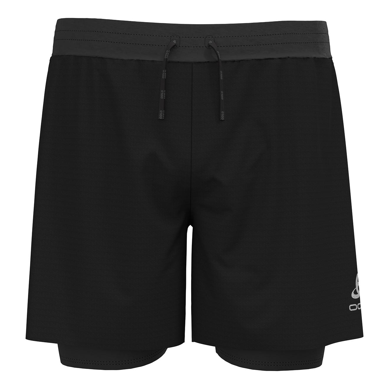 Odlo Axalp Trail 6 Inches 2In1 Shorts Noir M 
