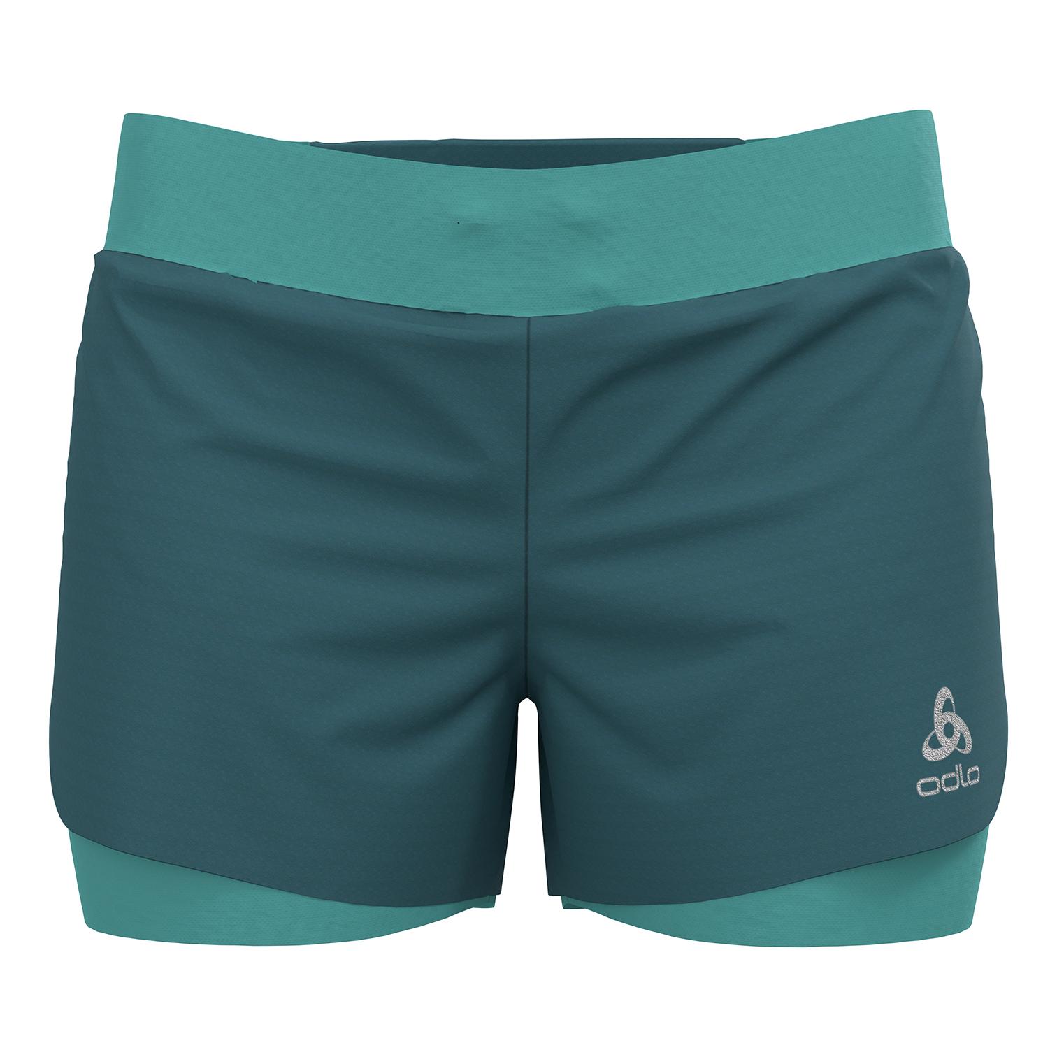 Odlo Zeroweight 3 Inches 2In1 Shorts Bleu M