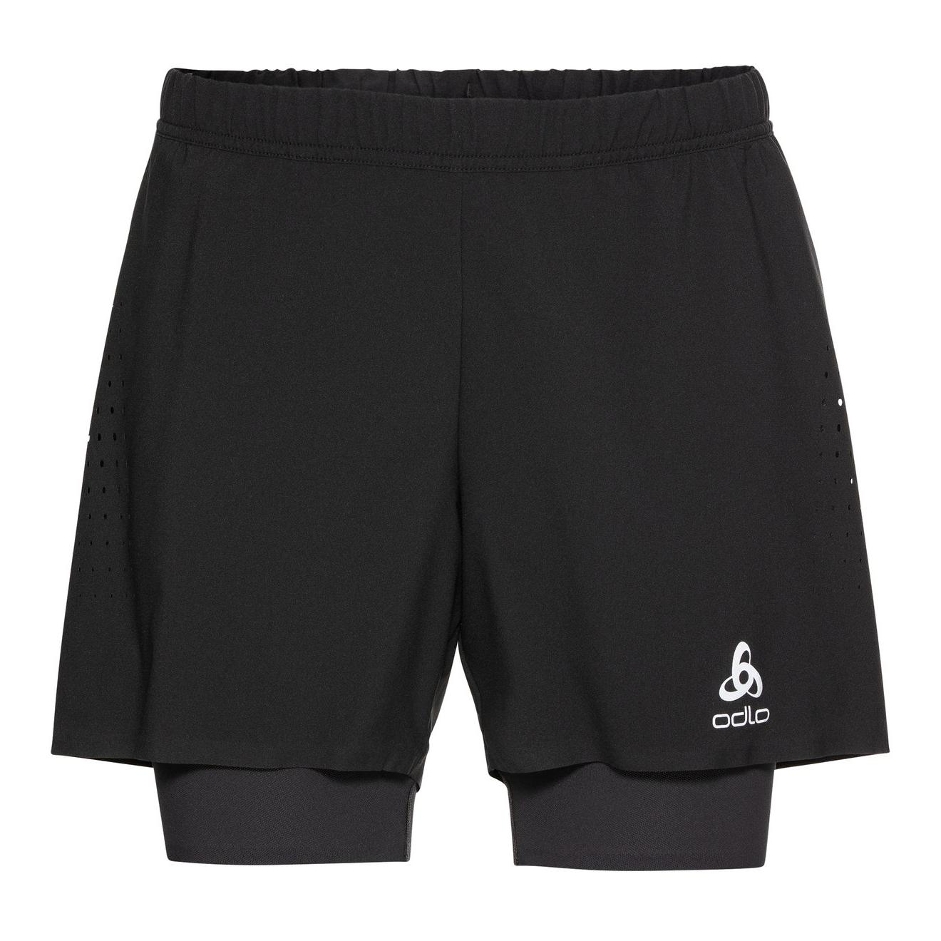 Odlo Zeroweight 5 Inches 2In1 Shorts Noir S 