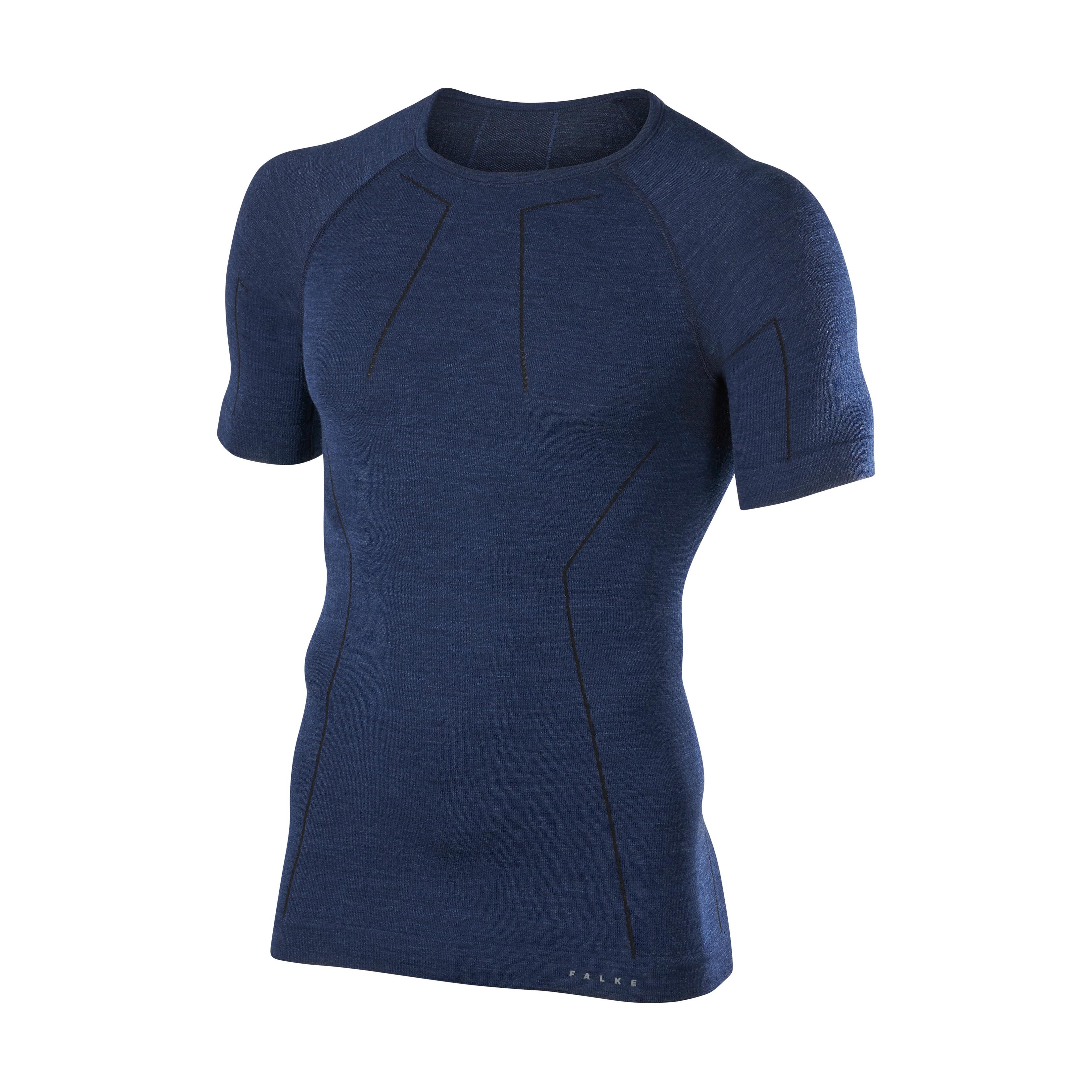 Falke Wool-Tech Shortsleeved Shirt Bleu marine M 