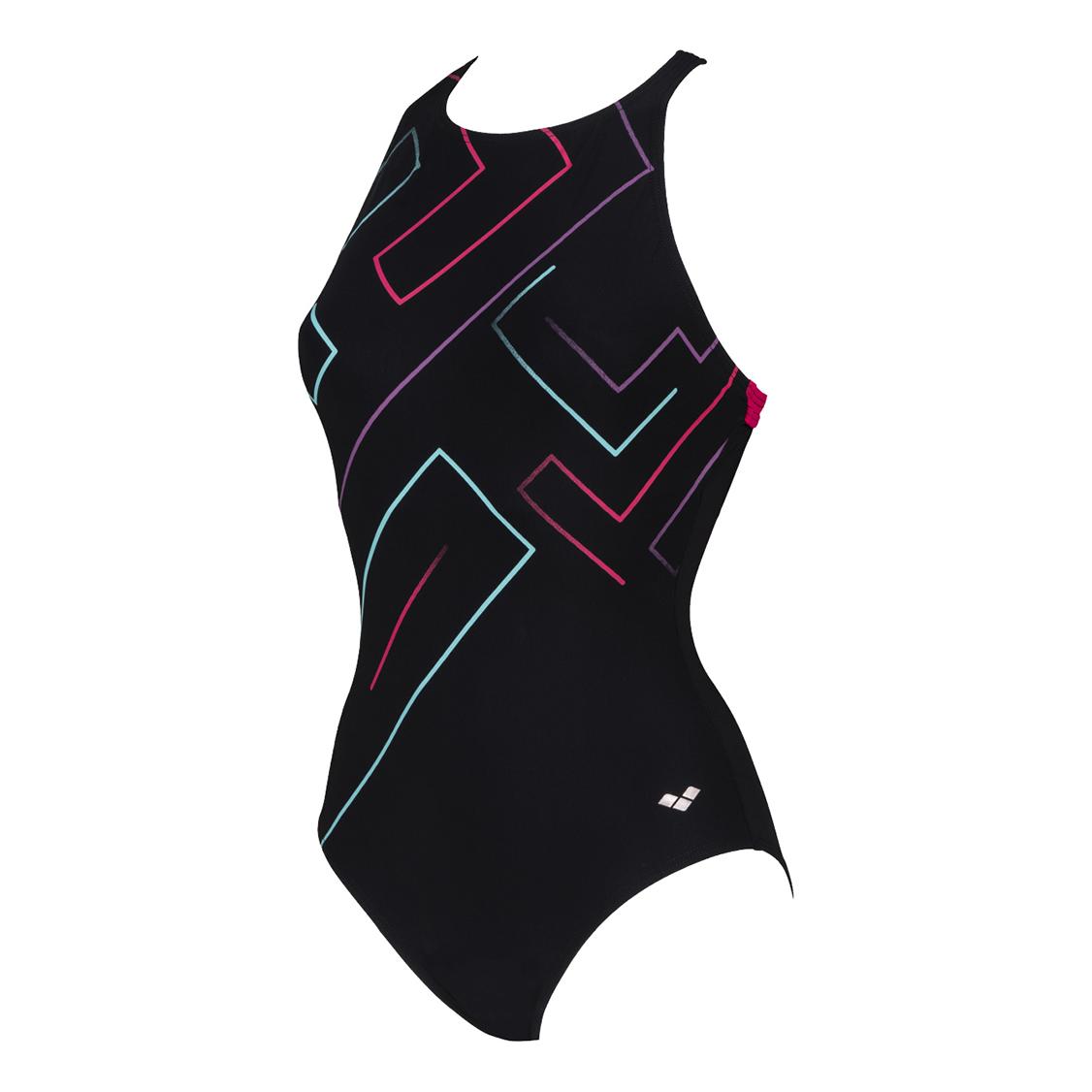 Arena Leila Embrace Back One Piece Noir 42 