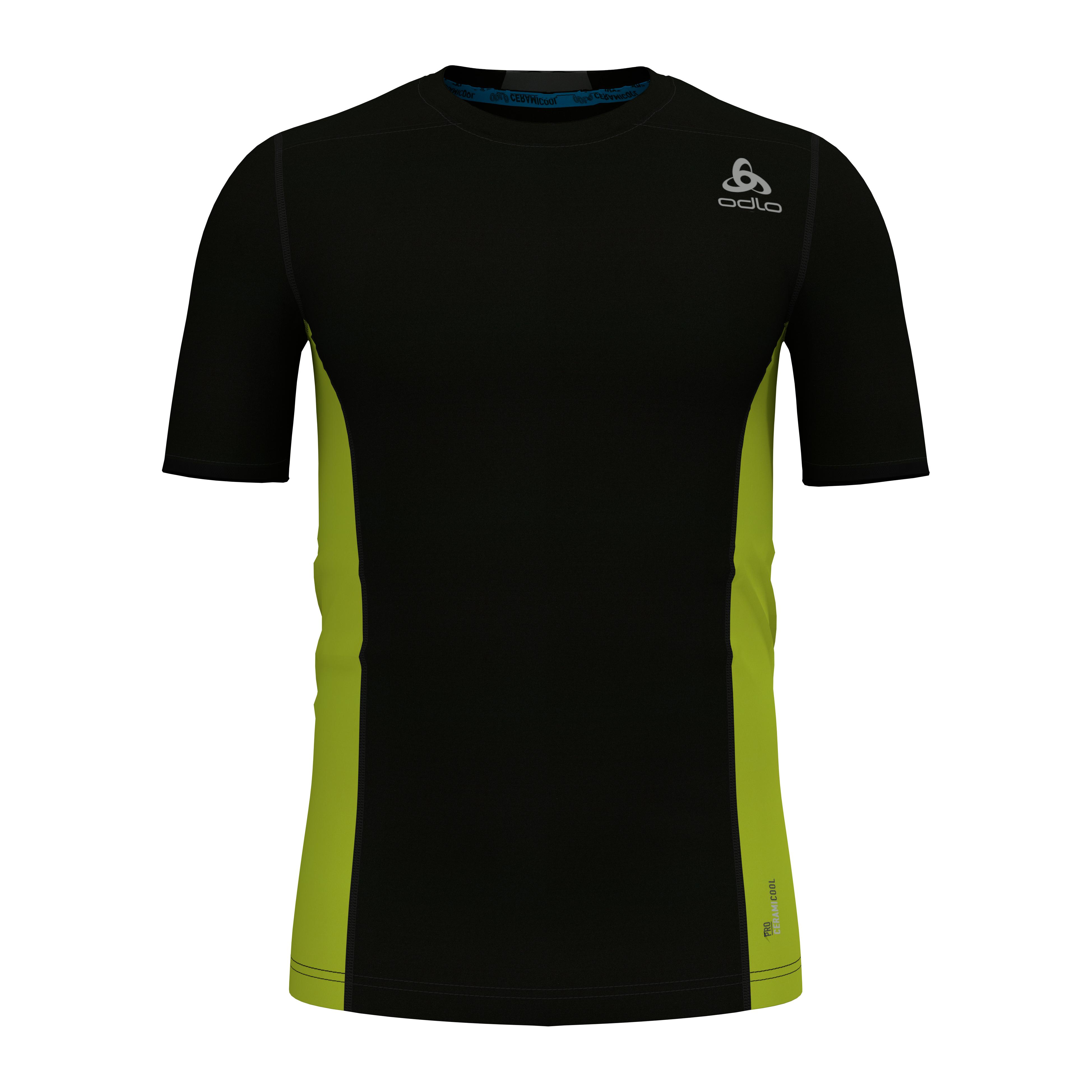 Odlo Top Crew Neck Manches Courtes Ceramicool Pro Noir M 
