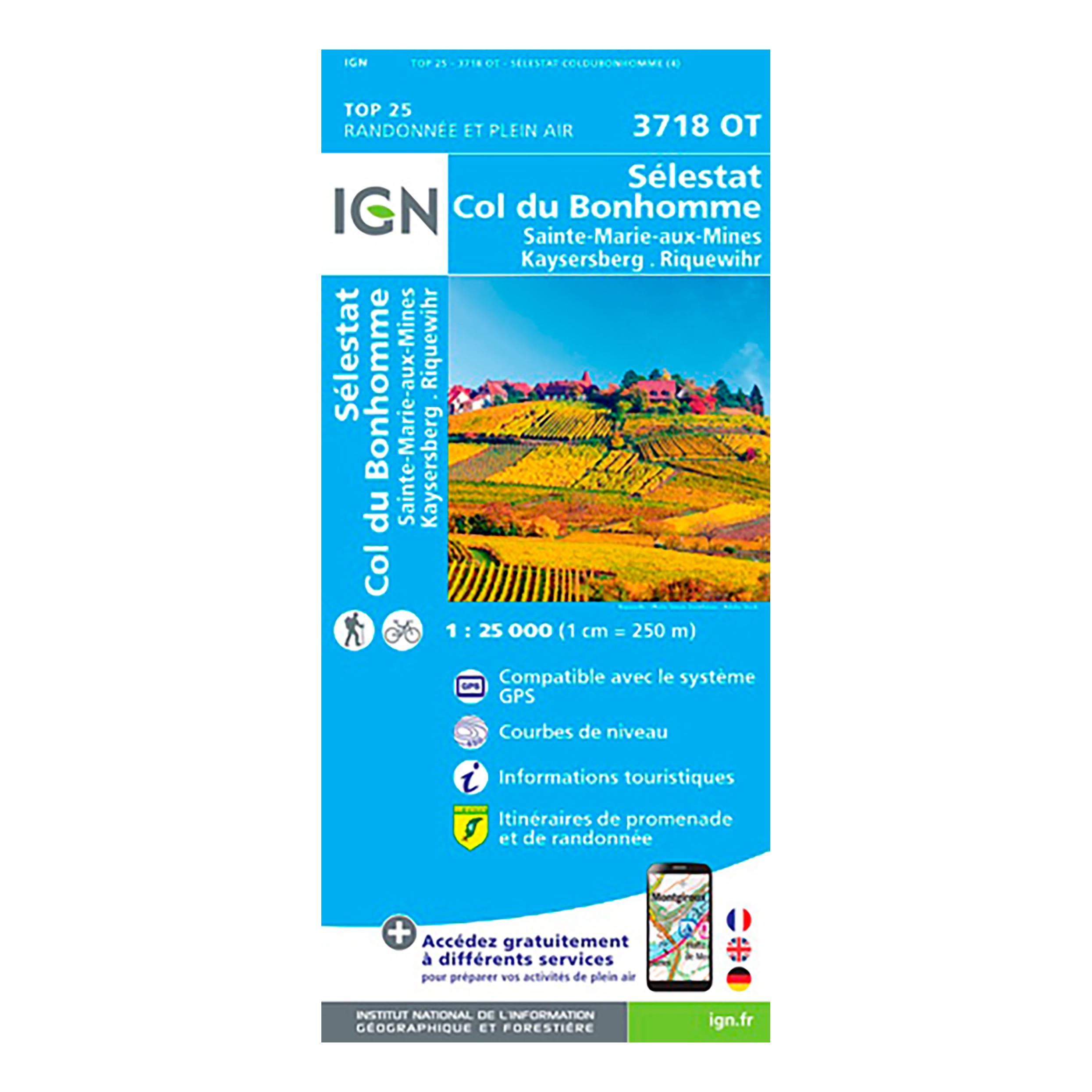 Cap Diffusion Top 25 - Sélestat/Col du Bonhomme/Sainte-Marie-aux-Mines/Kaysersberg/Riquewihr Bleu 