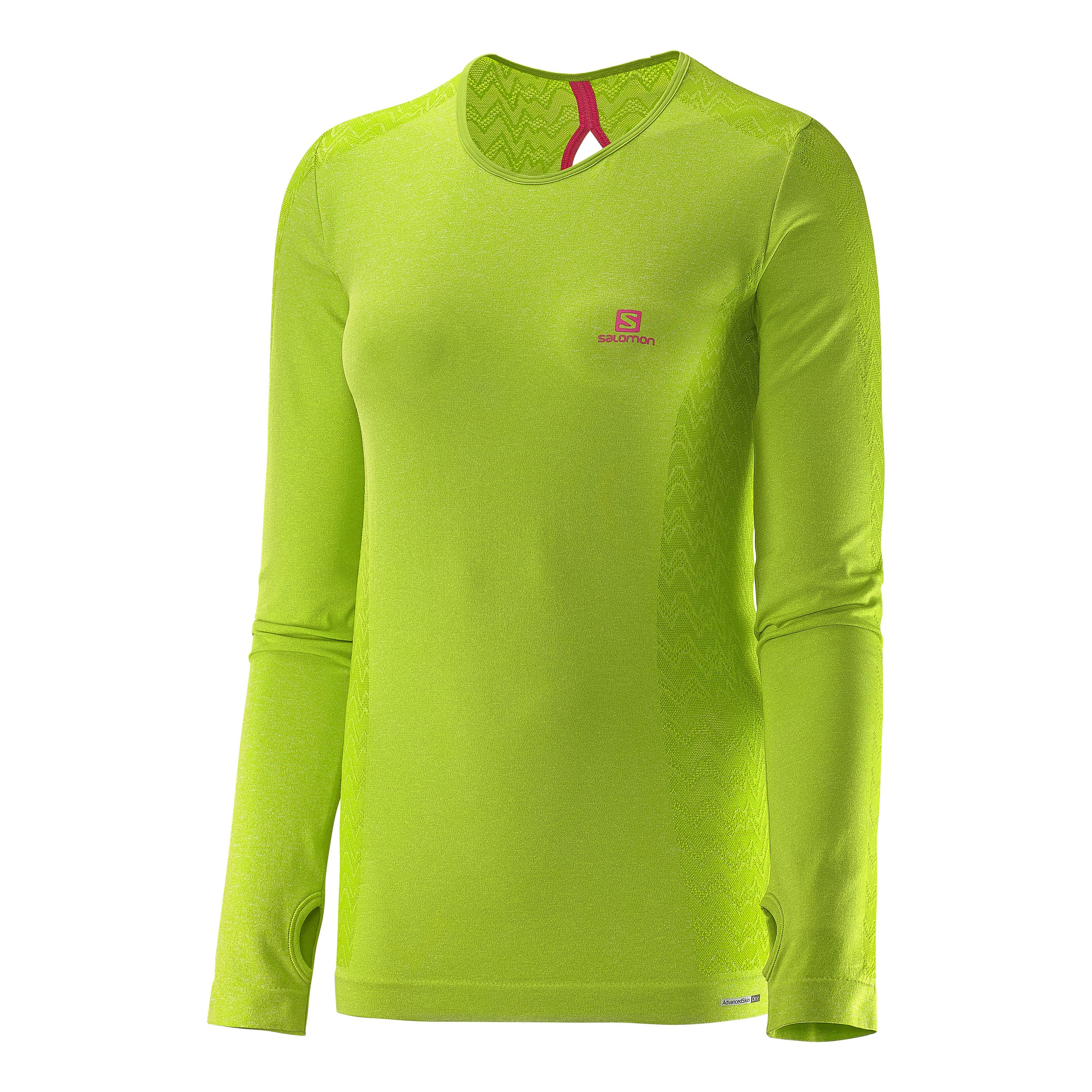 Salomon Elevate Seamless Long Sleeves Tee Vert XS 