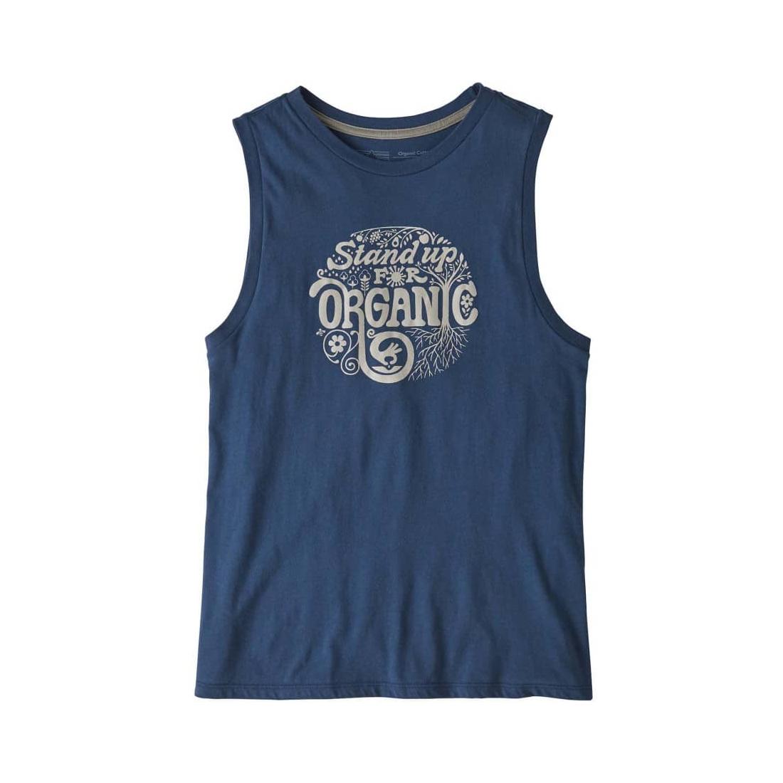 Patagonia Root Revolution Organic Muscle Tee Bleu L 