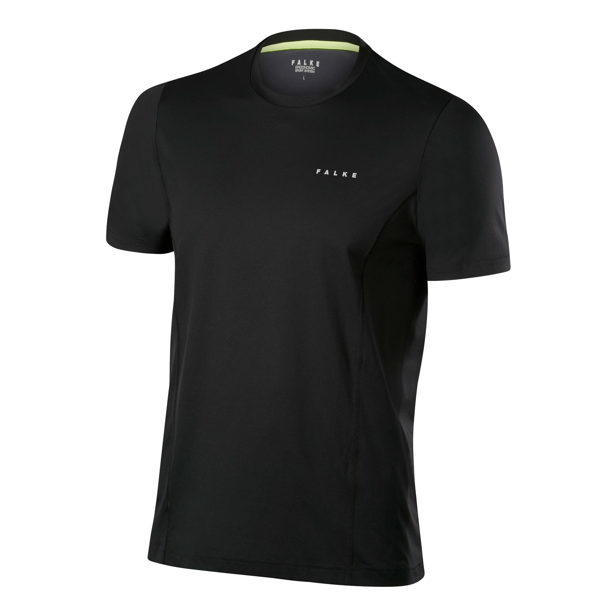 Falke t-shirt C-neck Noir S 