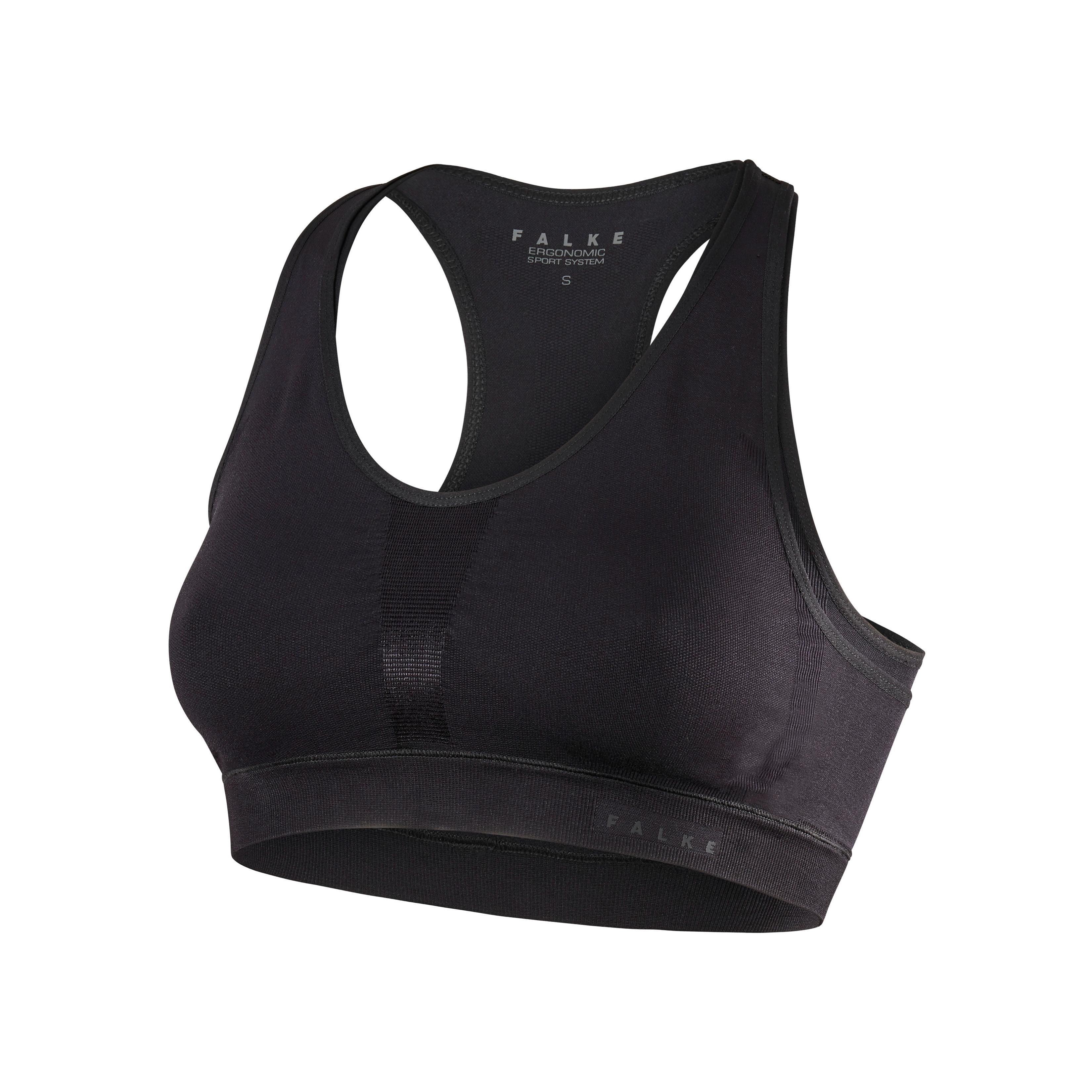 Falke Bra-Top Cross Back (Medium Support) Noir XS 