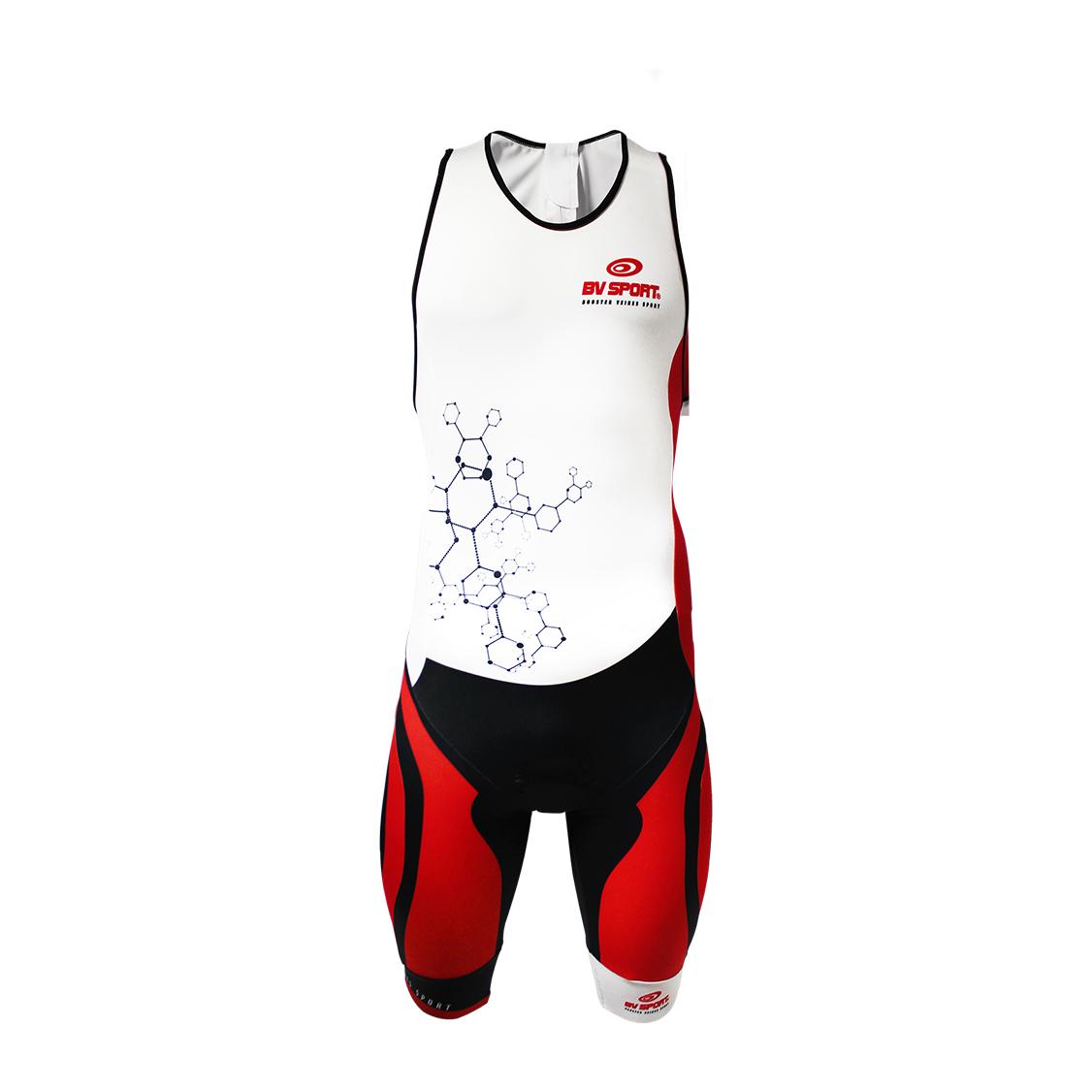 BV Sport Combinaison Triathlon Sans Manche Rouge S 