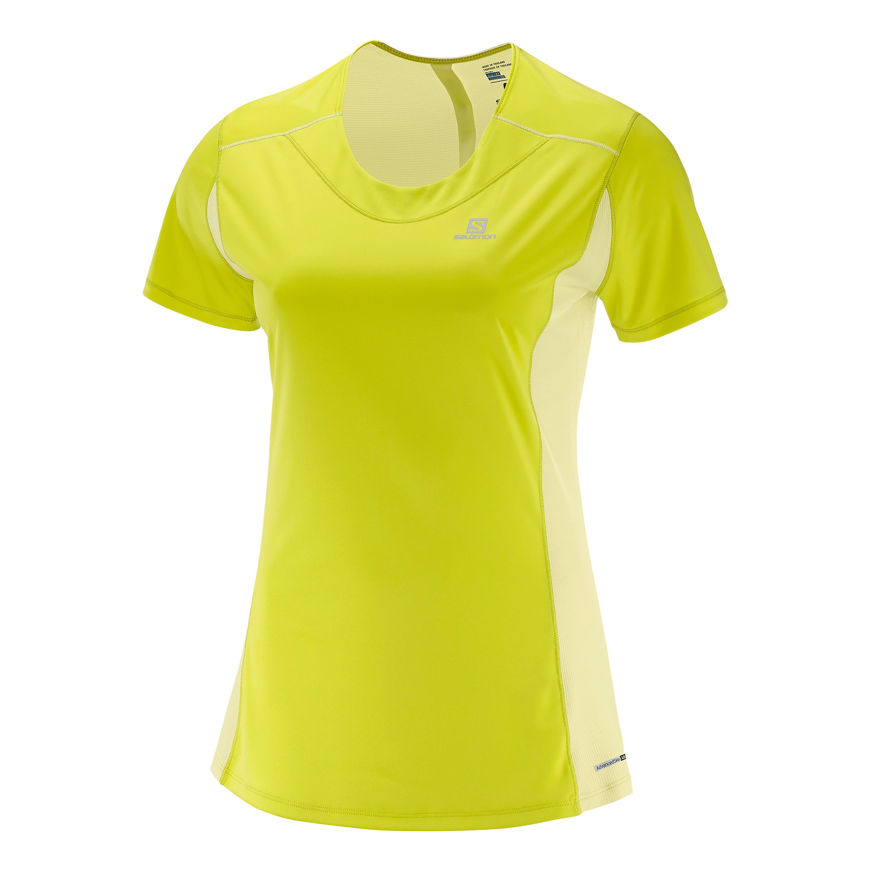 Salomon Agile Short Sleeves Tee Jaune 