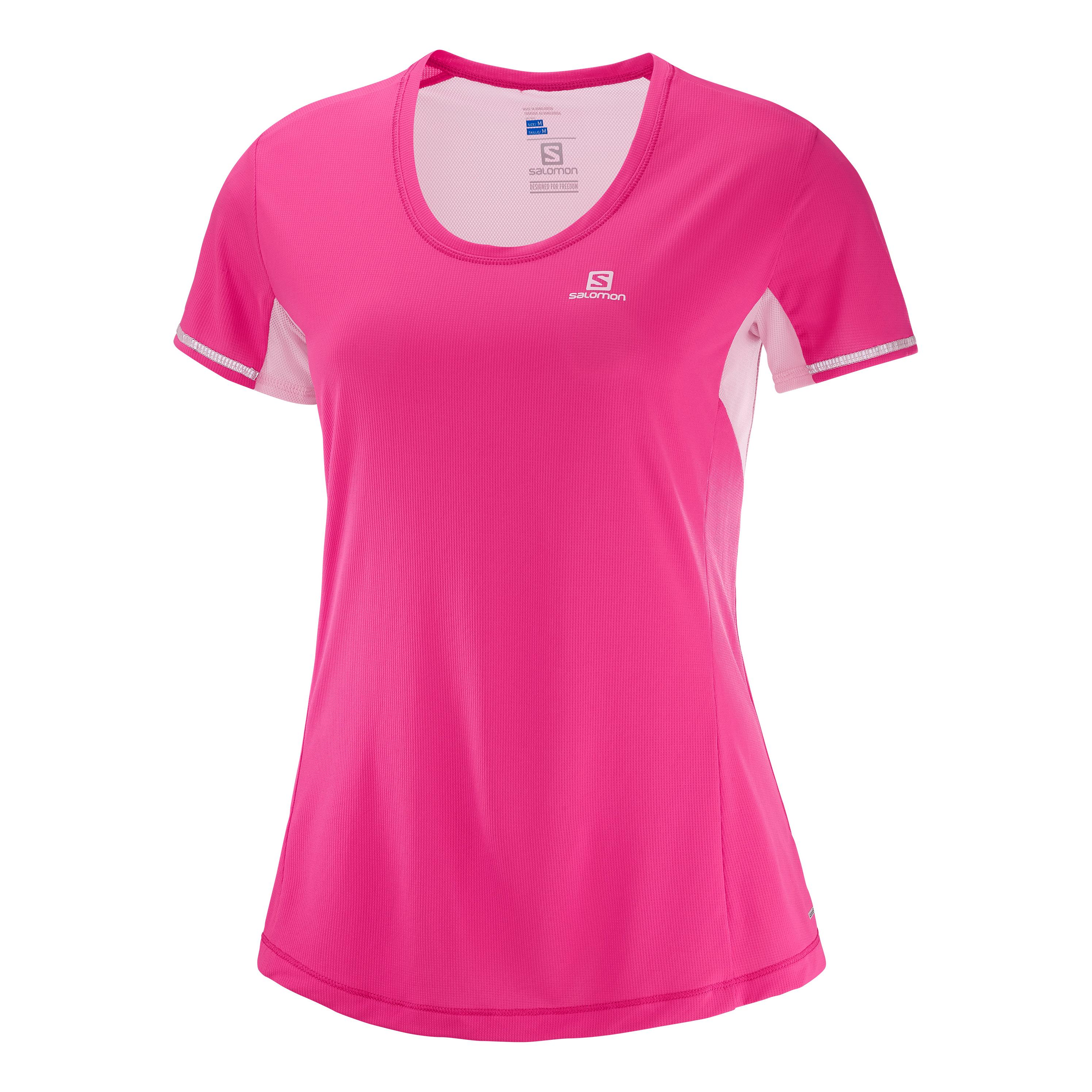 Salomon Agile Short Sleeves Tee Rose S 