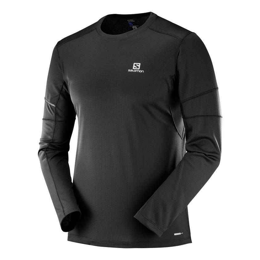 Salomon Agile Long Sleeve Tee Noir S 