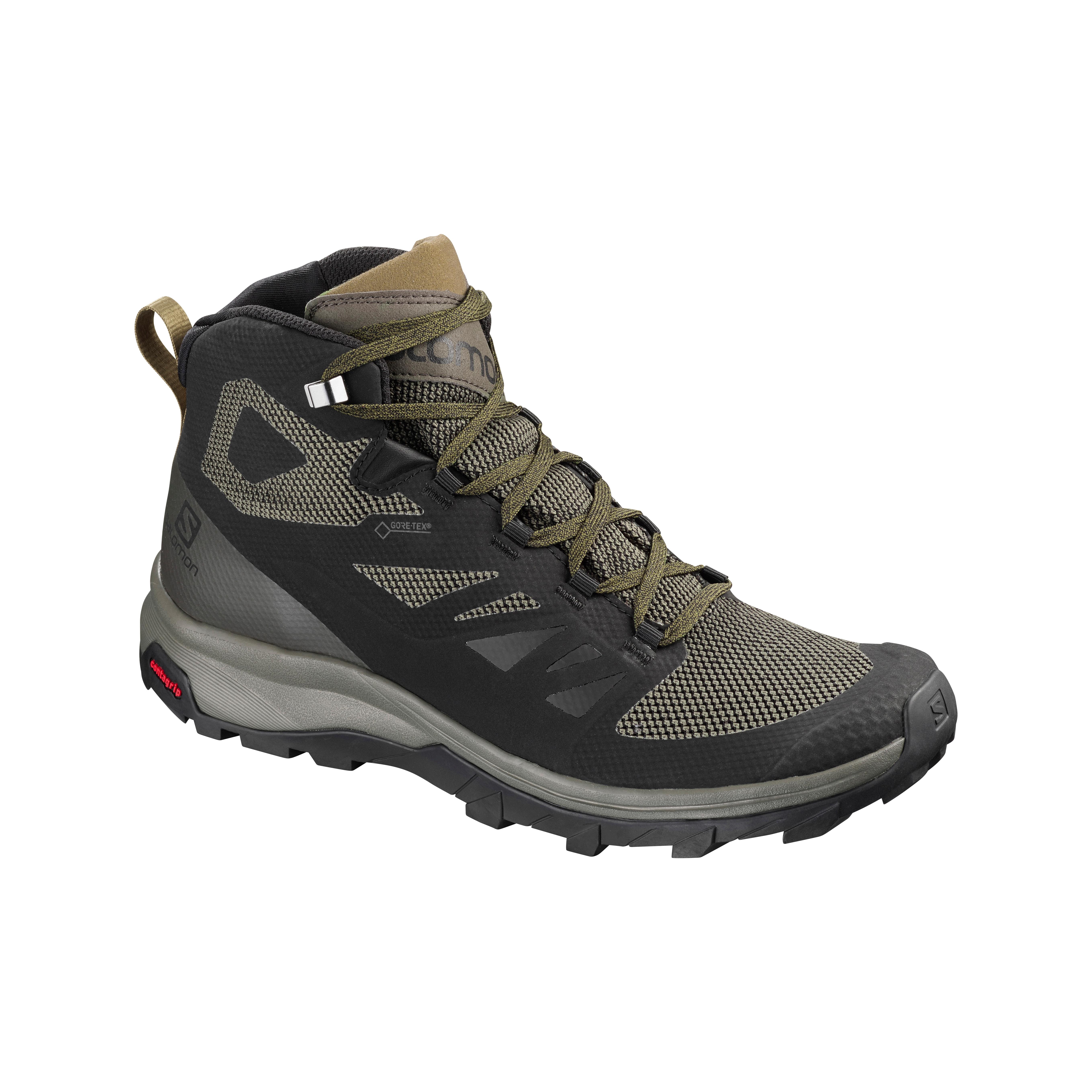 Salomon Outline Mid Gore-Tex Bk/Be Kaki 44.2/3 