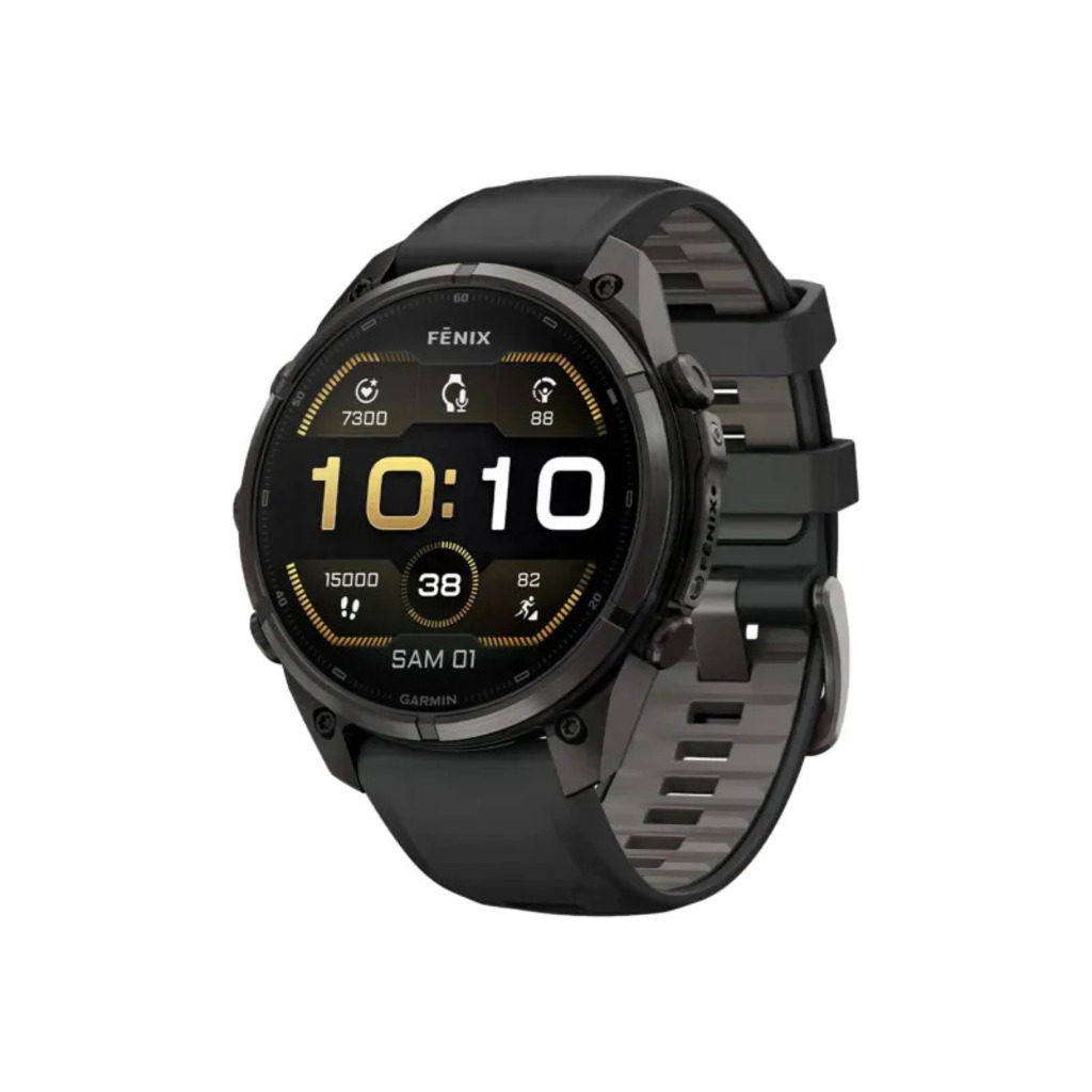Garmin Noir Fenix 9 Pro Amoled Sapphire Titane Carbon Gray Dlc 47Mm Nero