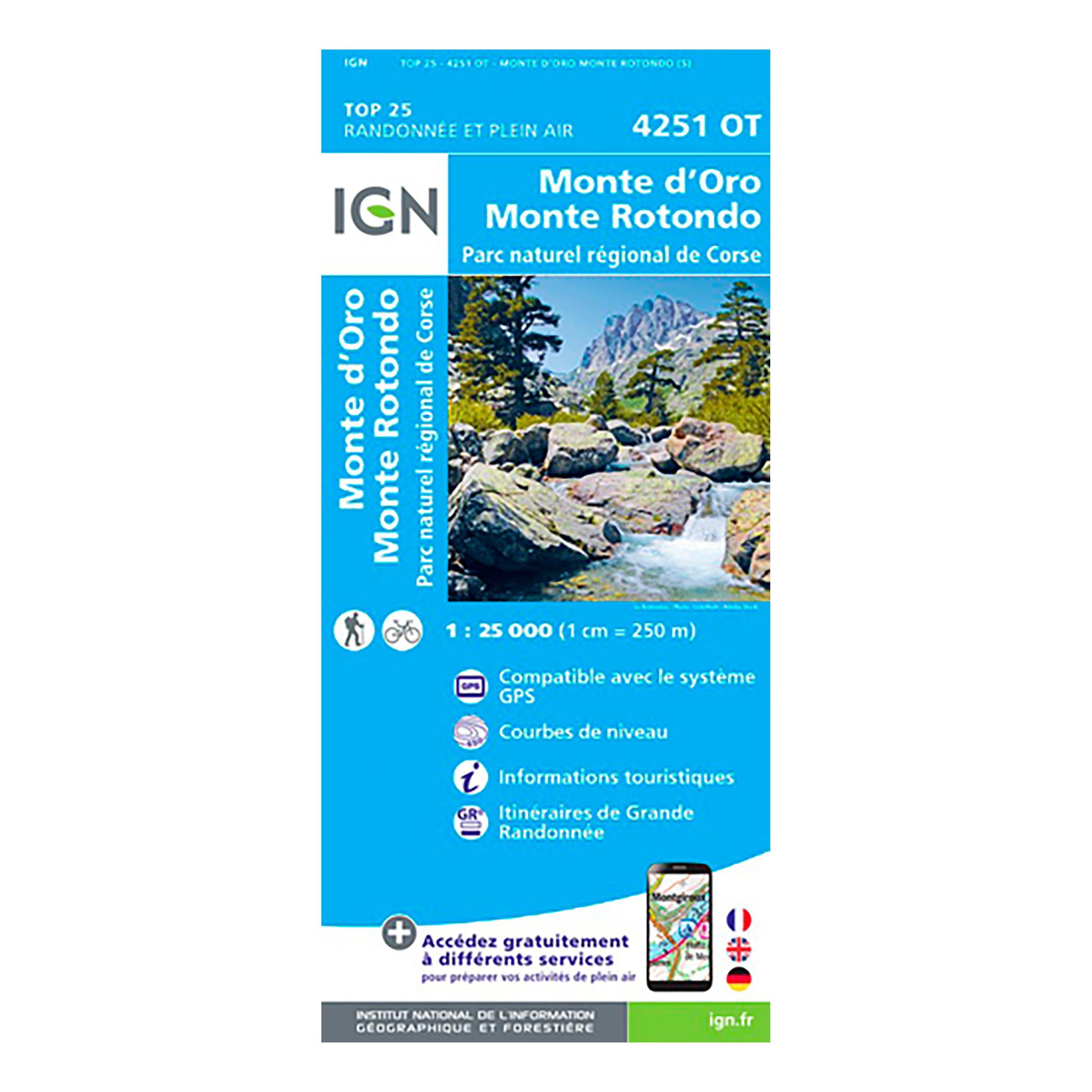 Cap Diffusion Top 25 - Monte d'Oro/Monte Rotondo/PNR de Corse Bleu 