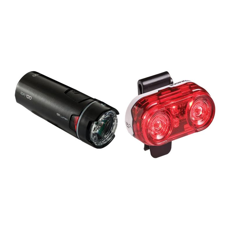 Bontrager Ensemble Éclairages Bontrager Ion 120/Flare 3 Noir 