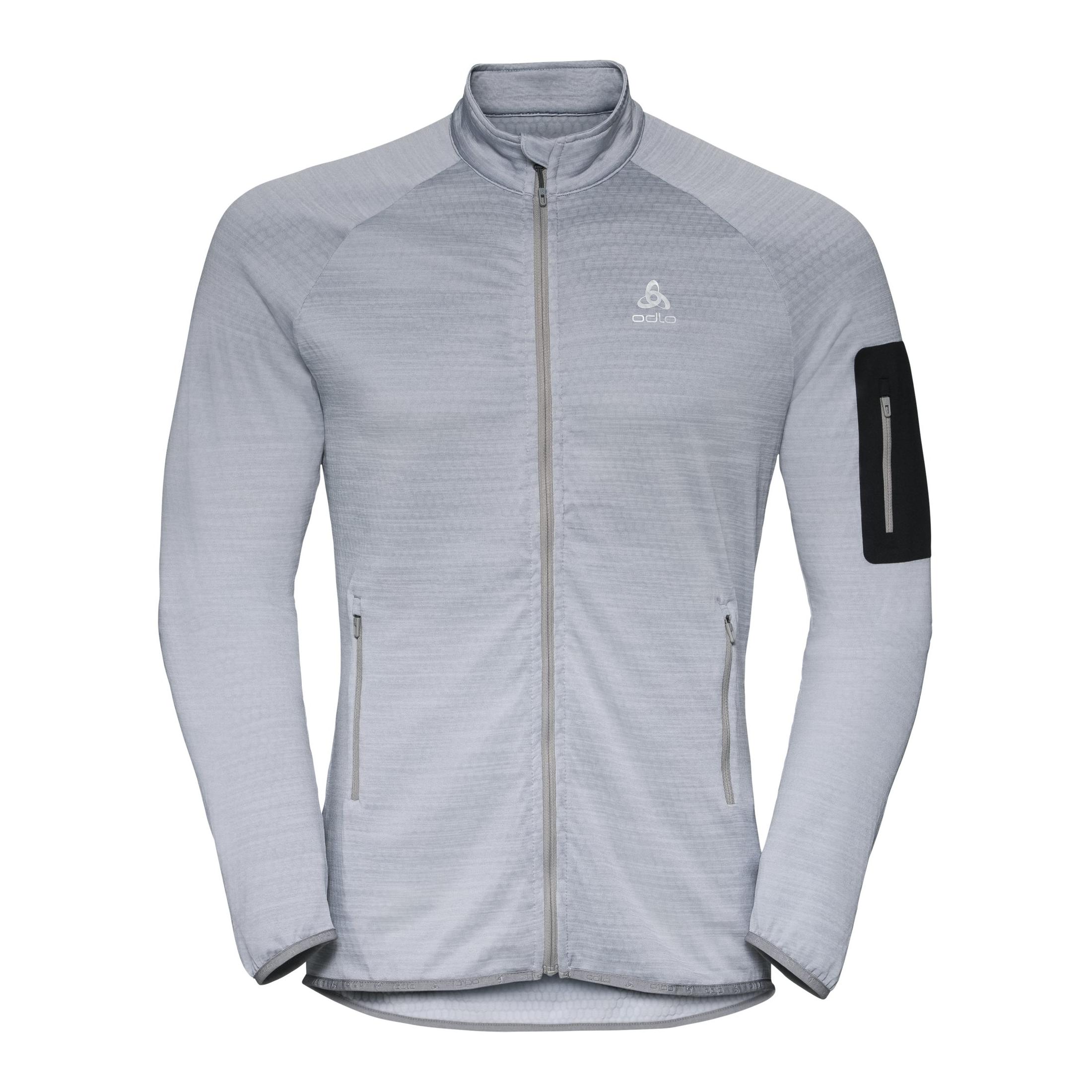 Odlo Pull zippé Steam Gris clair S 