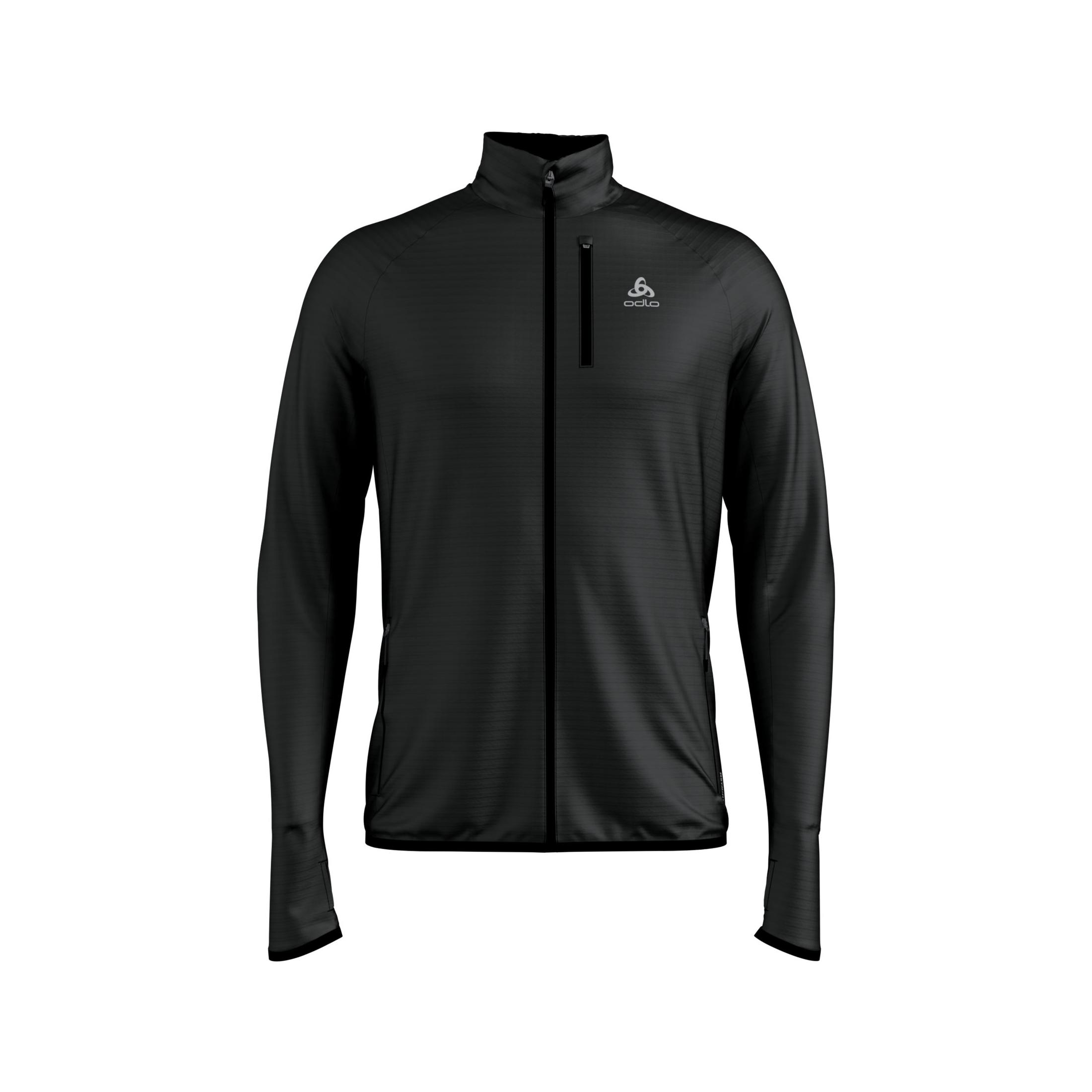 Odlo Pull zippé Vivid Ceramiwarm Noir S 