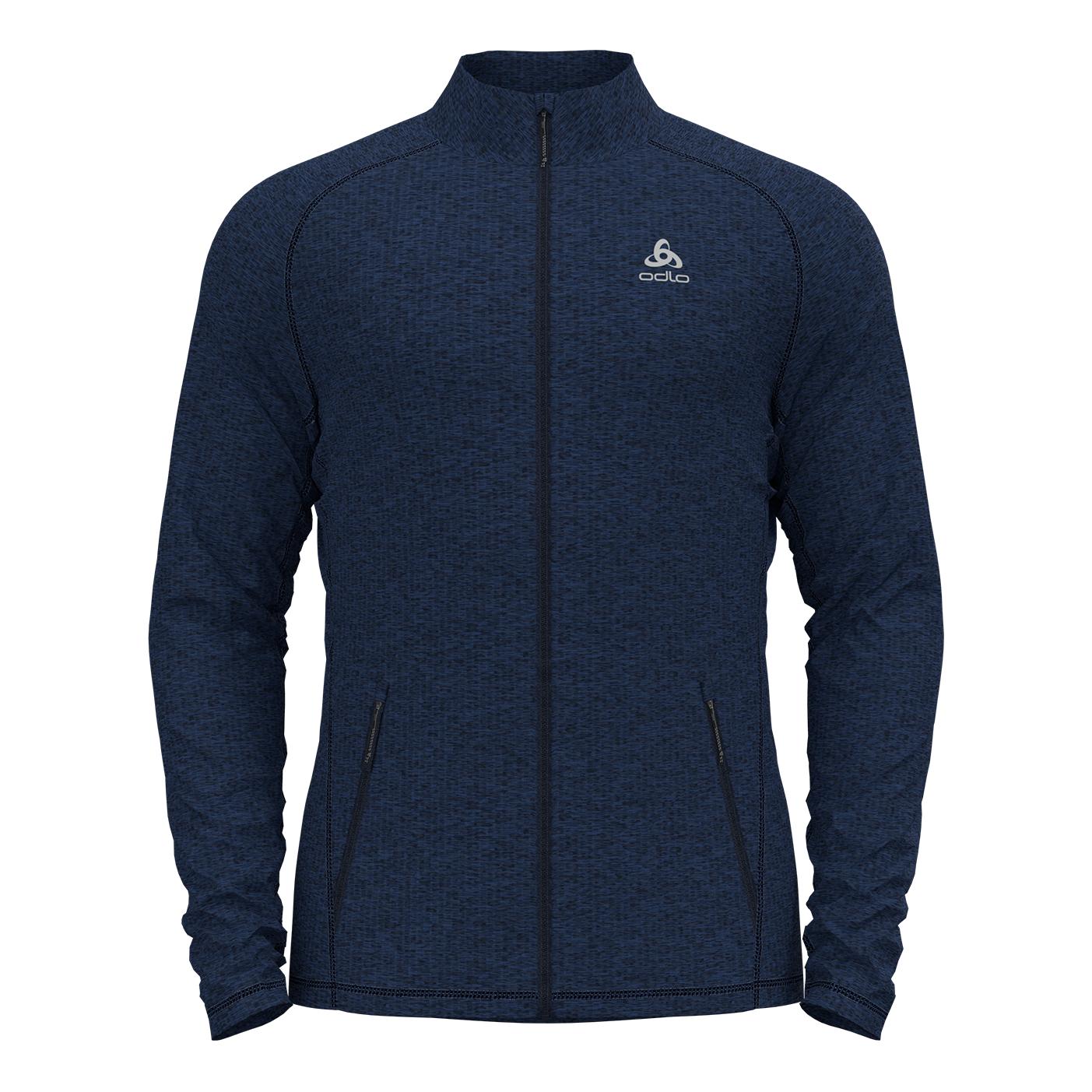 Odlo Midlayer Full Zip Fli Bleu marine XL 