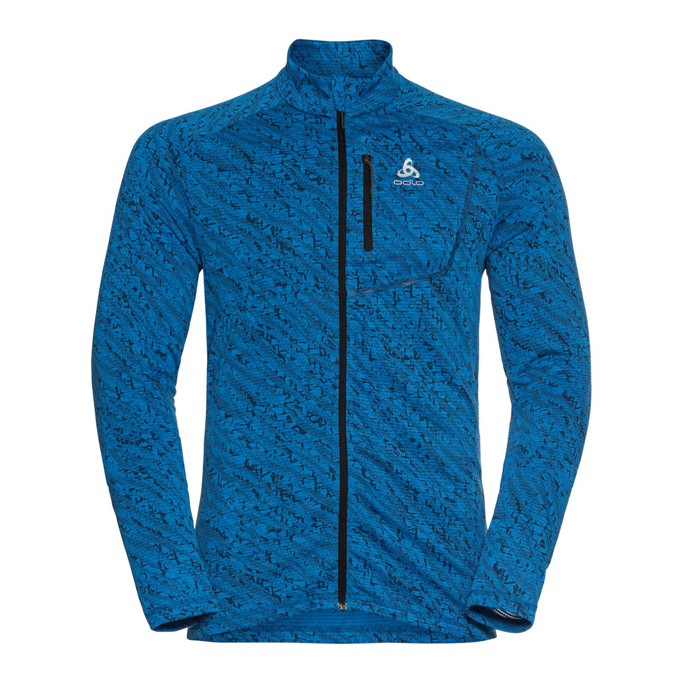 Odlo Light Midlayer Full Zip Fli Print Man