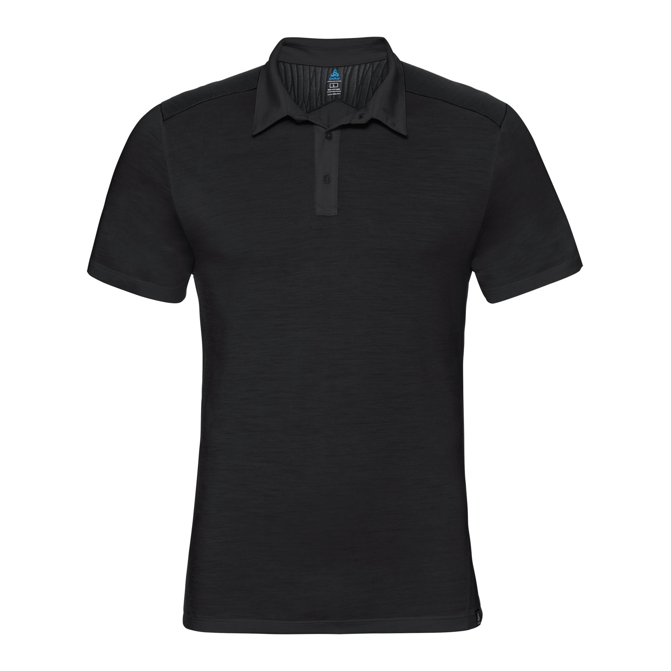 Odlo Polo Manches Courtes Saikai Ceramiwool Noir S 