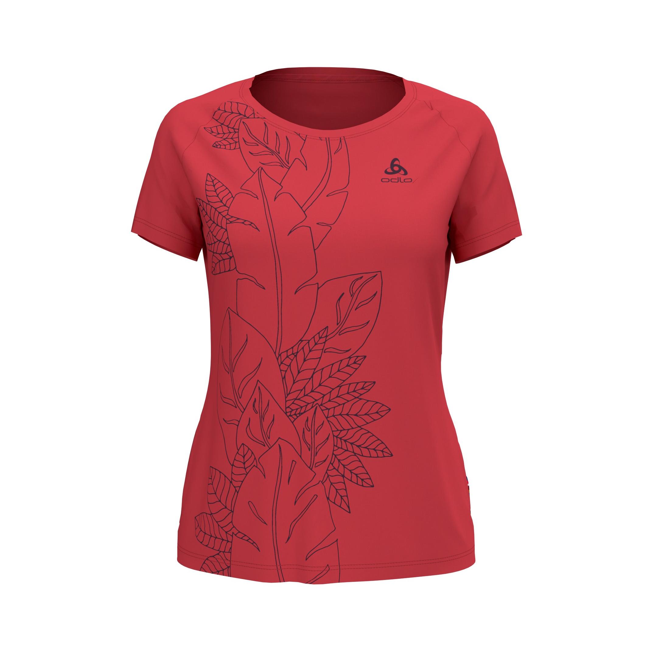Odlo T-Shirt Manches Courtes Concord Rouge XS 