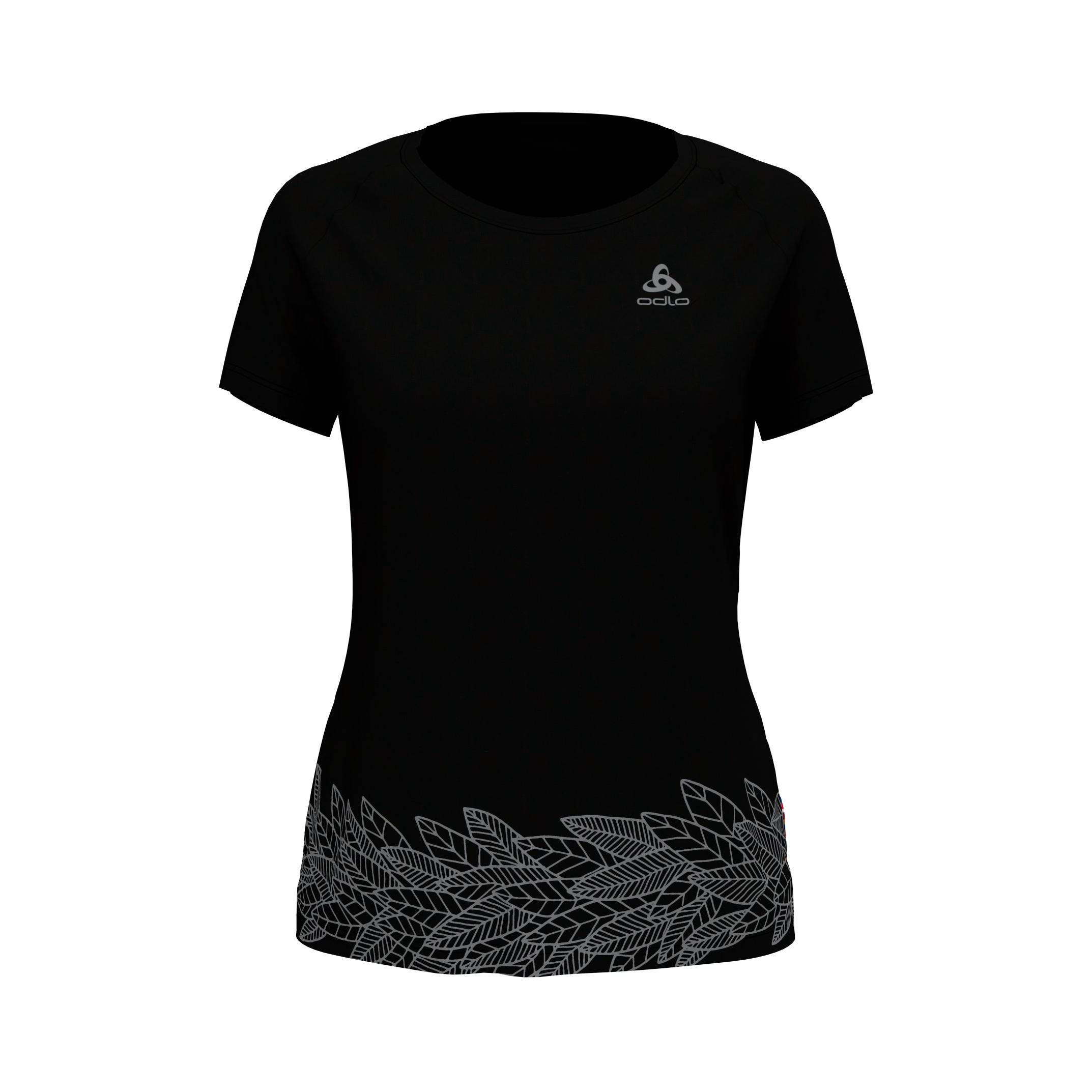 Odlo T-Shirt Manches Courtes Concord Noir S 