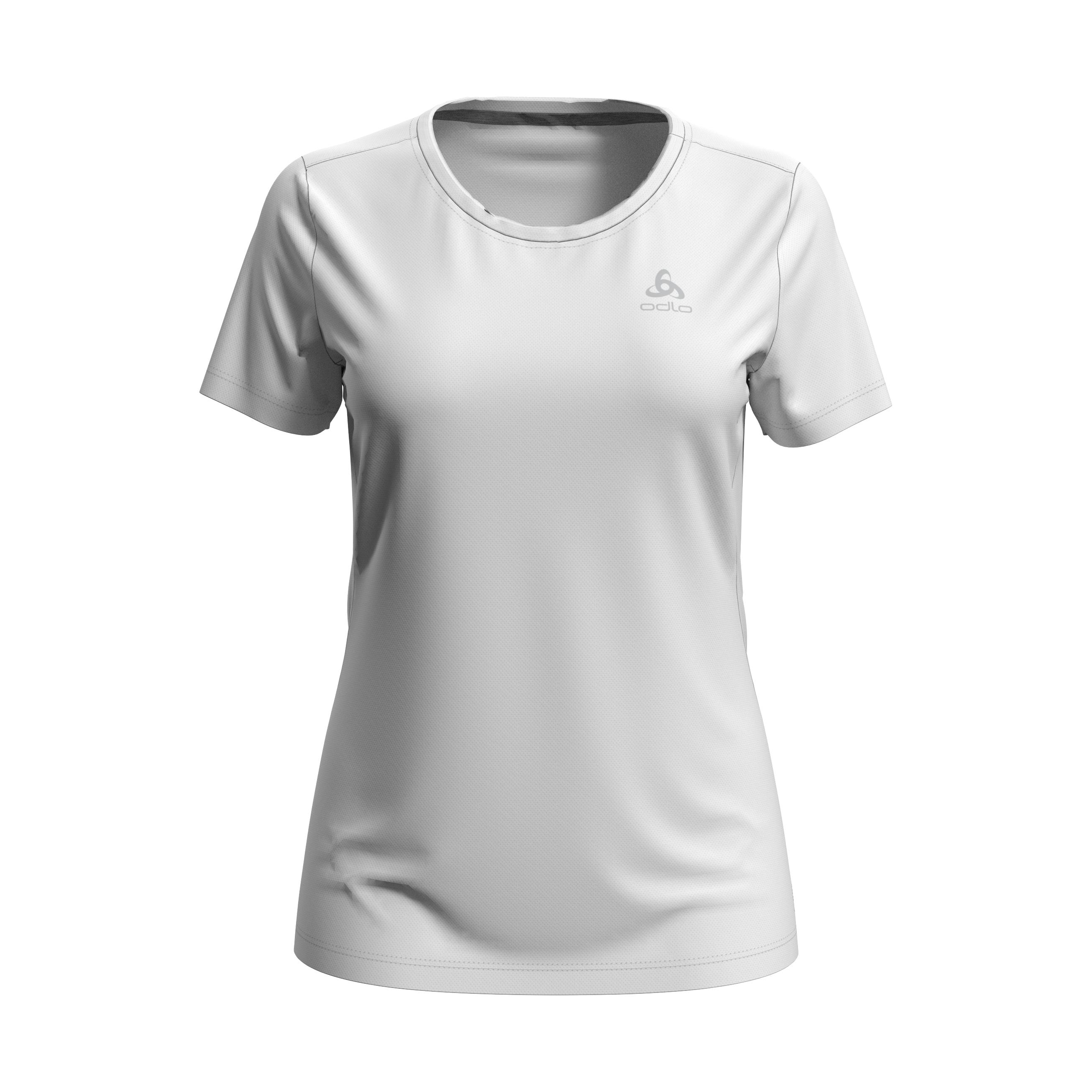 Odlo F-Dry T-Shirt Short Sleeve Crew Neck Blanc M 