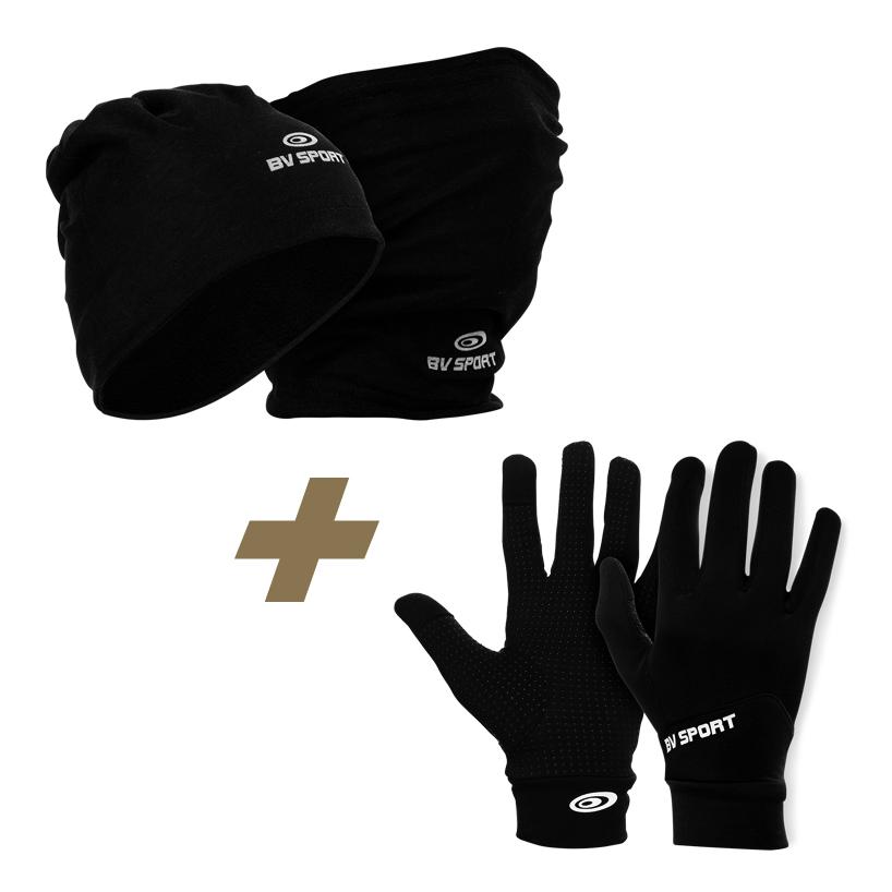 BV Sport Pack Bonnet Gants Noir 