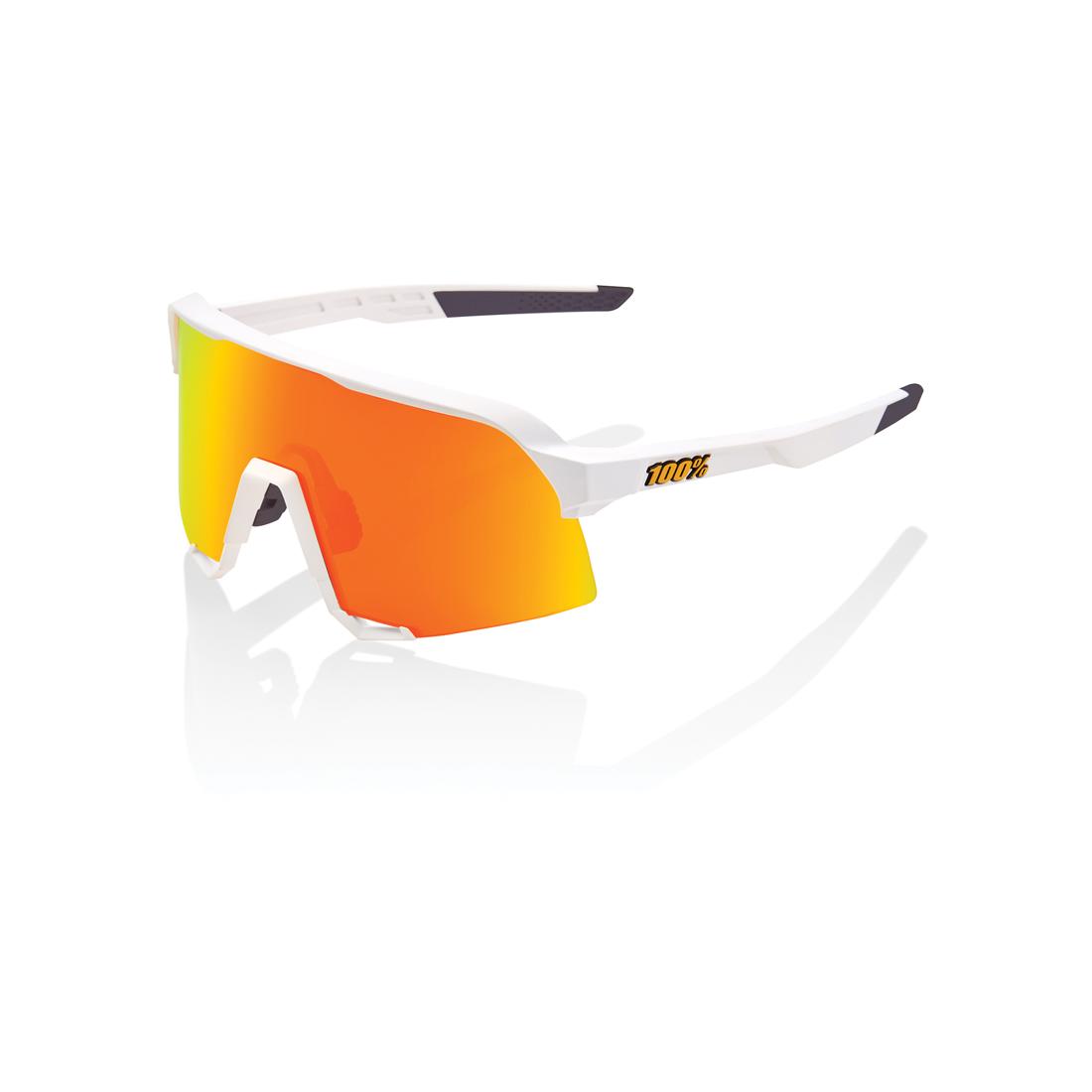 100% S3 - Soft Tact White - HiPER Red Multilayer Mirror Lens Blanc 