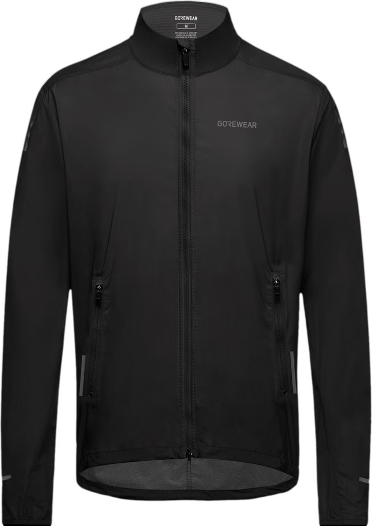 Gore Wear Uomo Noir Concurve Windbreaker Anorak Nero