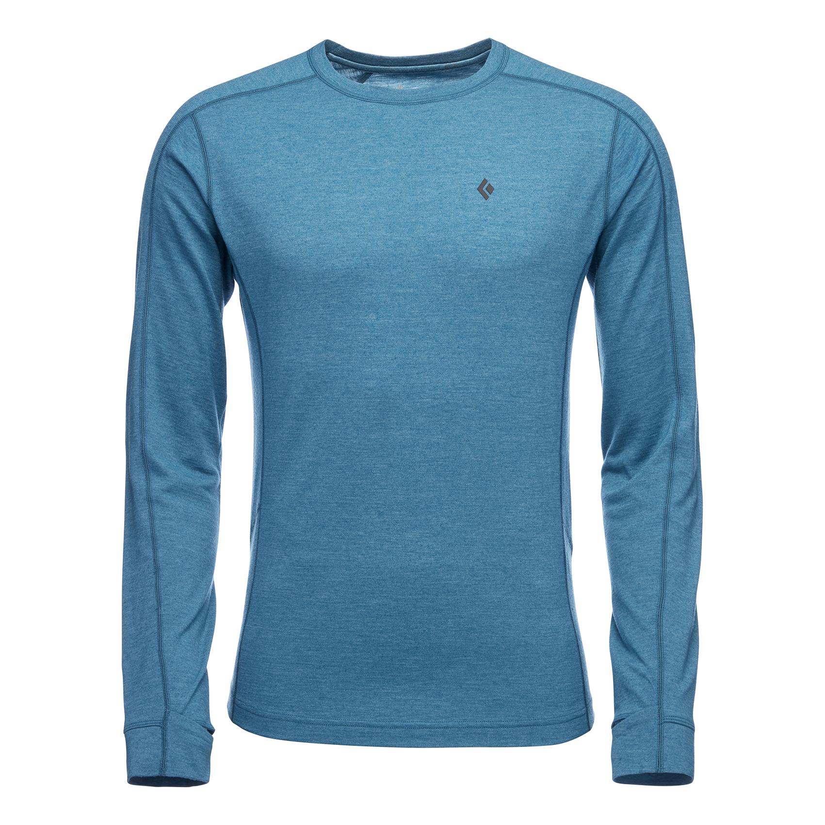 Black Diamond Solution 150 Merino Base Crew Bleu M 