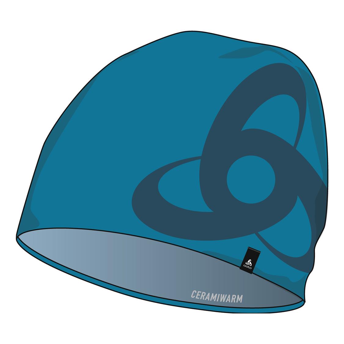 Odlo Hat Ceramwarm Pro Mid Gage Bleu 