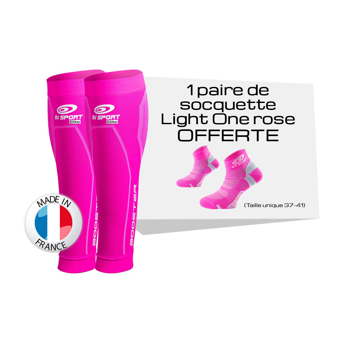 BV Sport Booster Elite + Socquette Rose M+ 