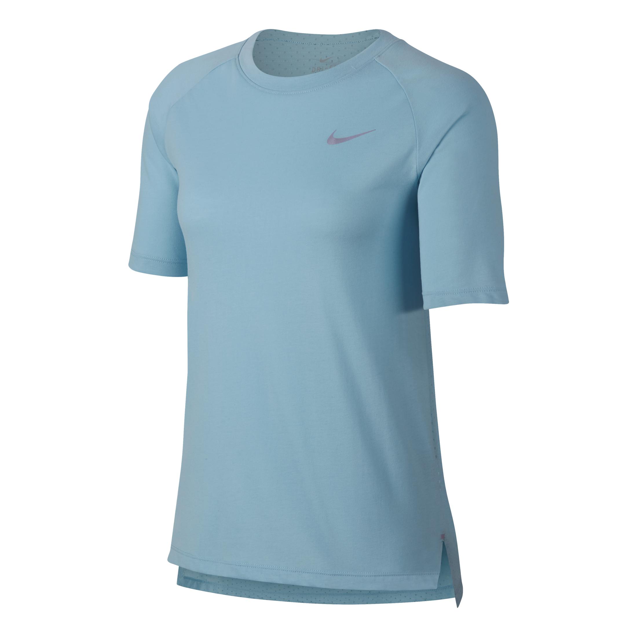 Nike Breathe Tailwind Top Bleu ciel XS