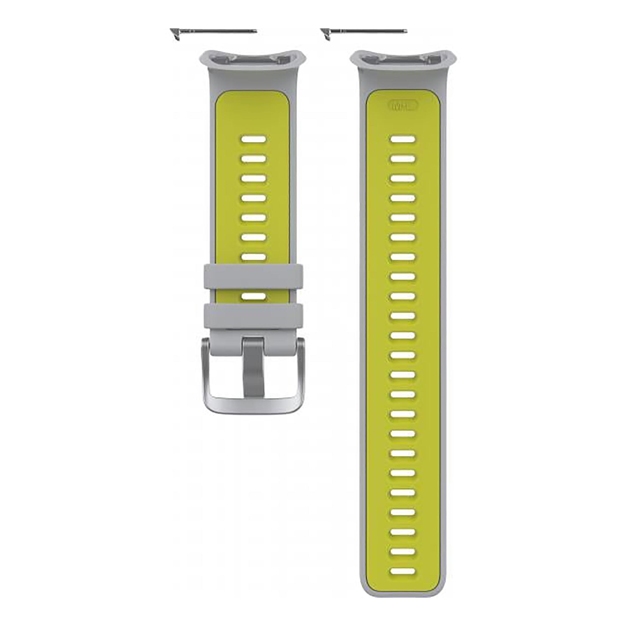 Polar Wrist Band 22mm Lthr Gry/Ora M/L Anthracite 