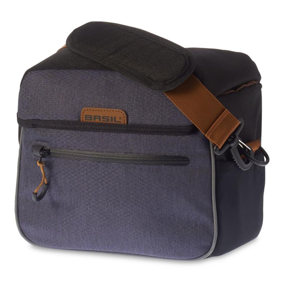 Basil Basil Sac de Vélo Miles Sacoche Cintre 6L Noir Slate Anthracite 