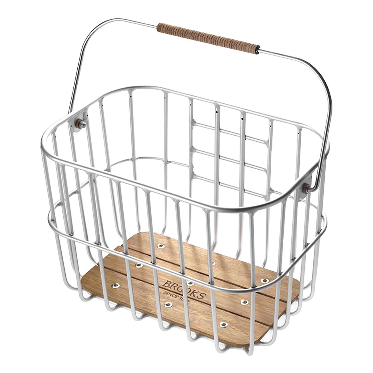 Brooks England Hoxton Wire Basket Argenté 
