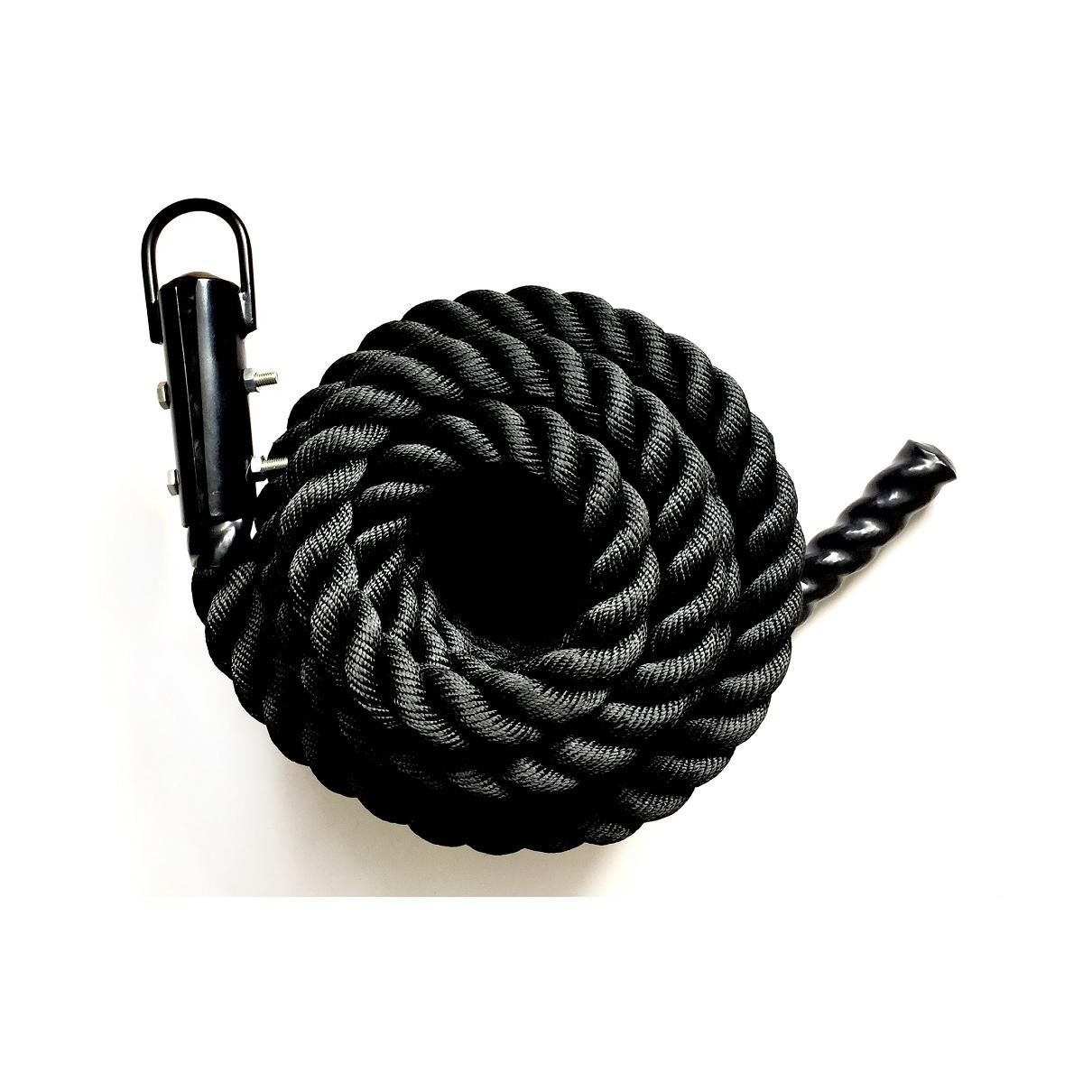 JK Fitness Corde ondulatoire Battle rope 12m Noir 